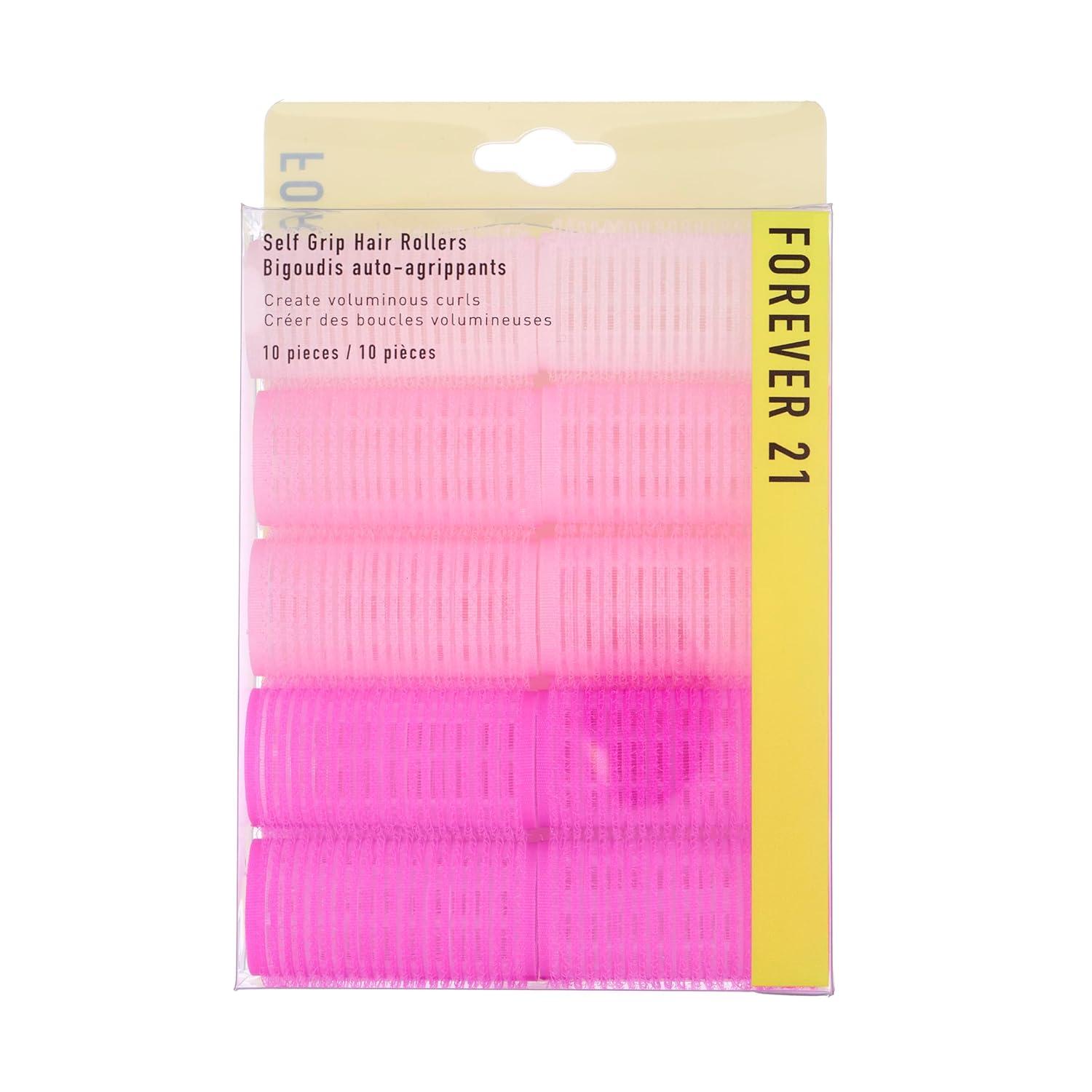 image:image10pc Gentle Grip Hair Roller Set for SalonStyle Voluminous Curls at Home PINKPink