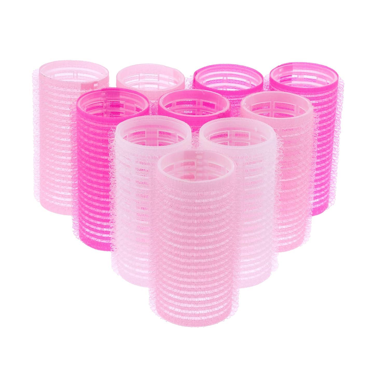 image:image10pc Gentle Grip Hair Roller Set for SalonStyle Voluminous Curls at Home PINKPink