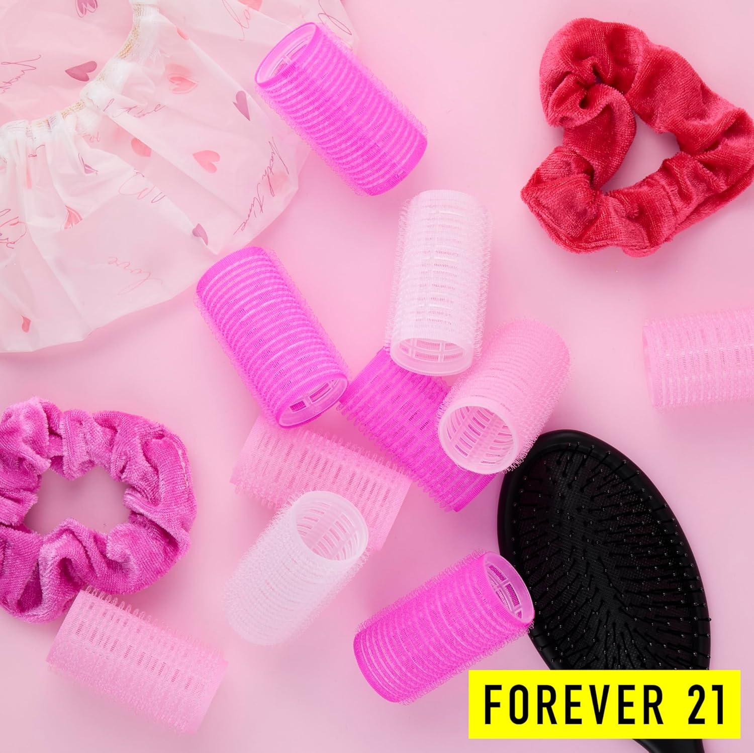 image:image10pc Gentle Grip Hair Roller Set for SalonStyle Voluminous Curls at Home PINKPink
