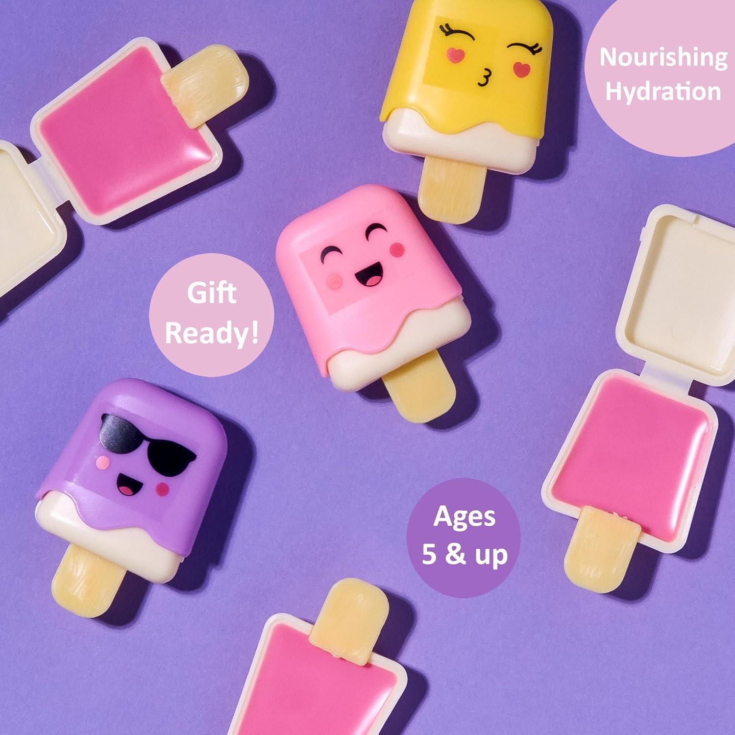 image:image12pc Pucker Pop Novelty Lip Gloss Set Girls Cosmetics Mini Popsicle Lip Gloss Collection Lip Gloss for Kids Safe Non Toxic Kids Makeup Set