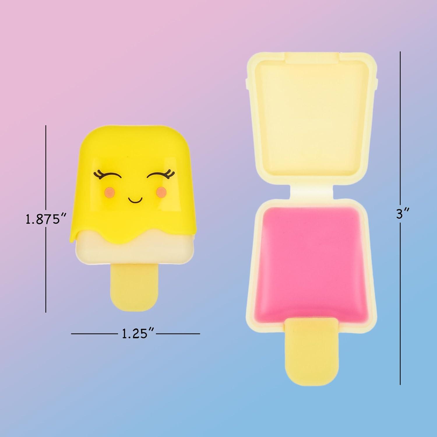 image:image12pc Pucker Pop Novelty Lip Gloss Set Girls Cosmetics Mini Popsicle Lip Gloss Collection Lip Gloss for Kids Safe Non Toxic Kids Makeup Set