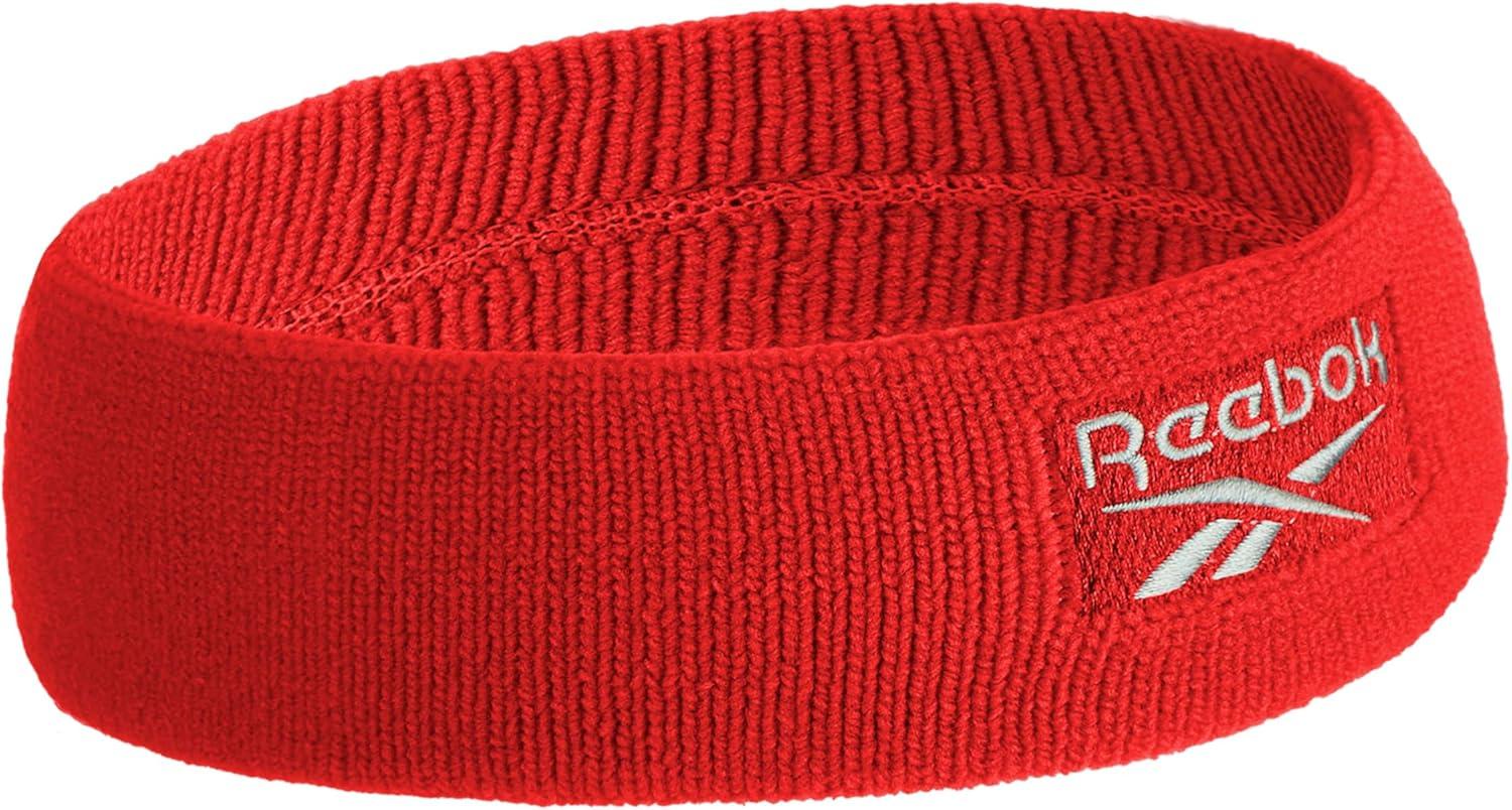 image:image1pc Unisex Athletic Sweatband 225in Thick Workout Headband wStay Dry Technology MoistureWicking FabricQuality Gym Hair Accessories for Active ComfortReebokred
