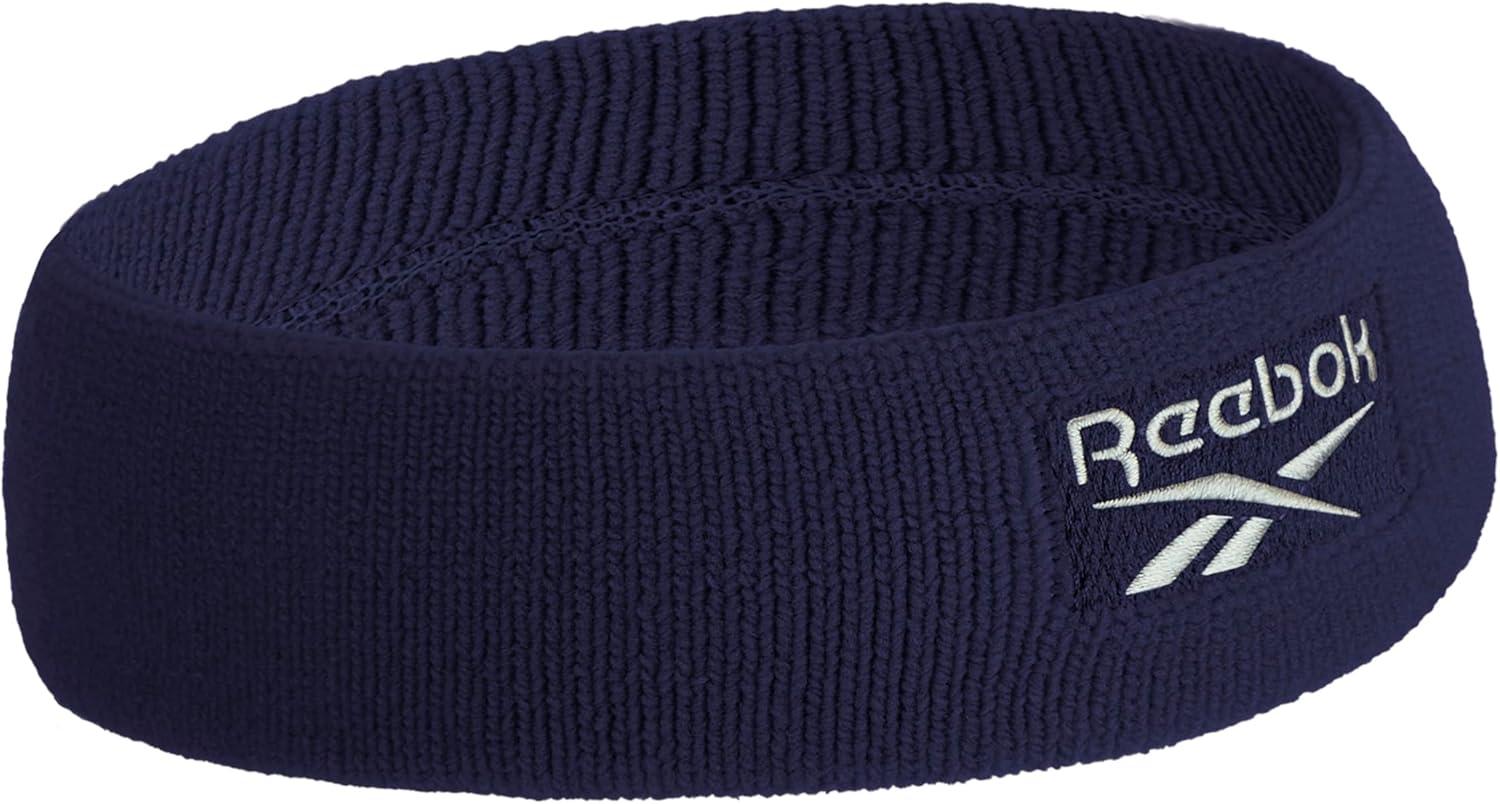 image:image1pc Unisex Athletic Sweatband 225in Thick Workout Headband wStay Dry Technology MoistureWicking FabricQuality Gym Hair Accessories for Active ComfortReebokblue
