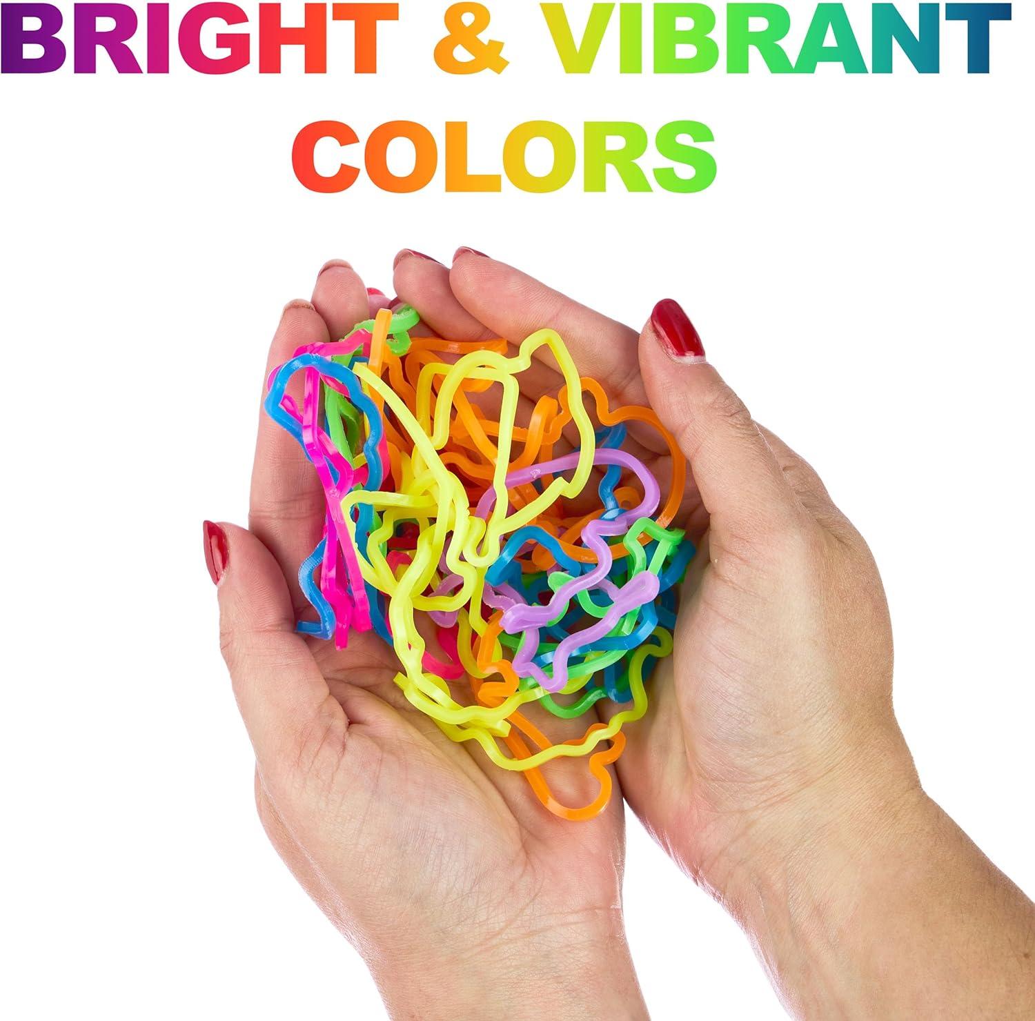 image:image48pc Shaped Gummie Bracelets Bulk Pack Bright Colored Shaped Rubberband Bracelets Bracelet Rubber Bands Kit Rubber Bracelets For Kids amp Kids Party Favors Colored Rubber Bands