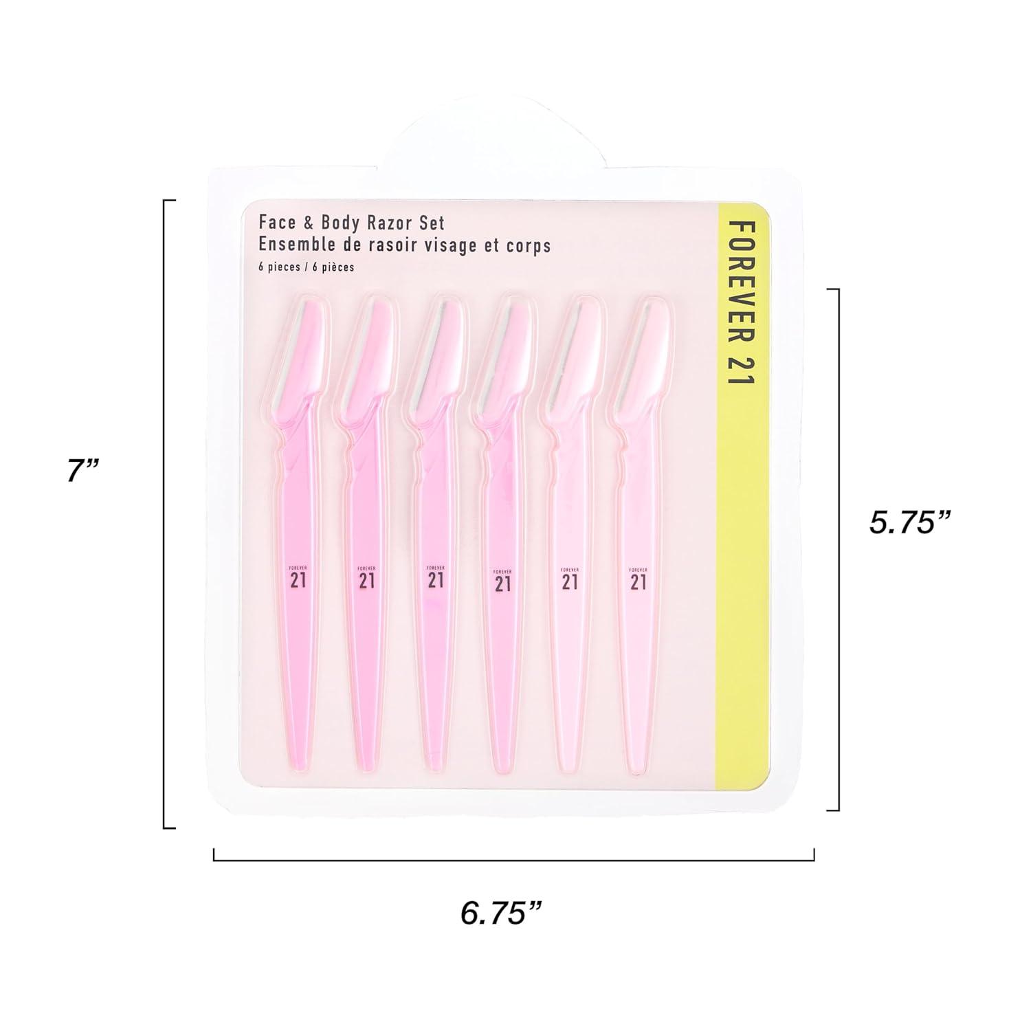 image:image6pc Eyebrow Razor Set Pink Disposable Razors for Eyebrow Maintenance Hair Removal Tool Face amp Eyebrow RazorPink