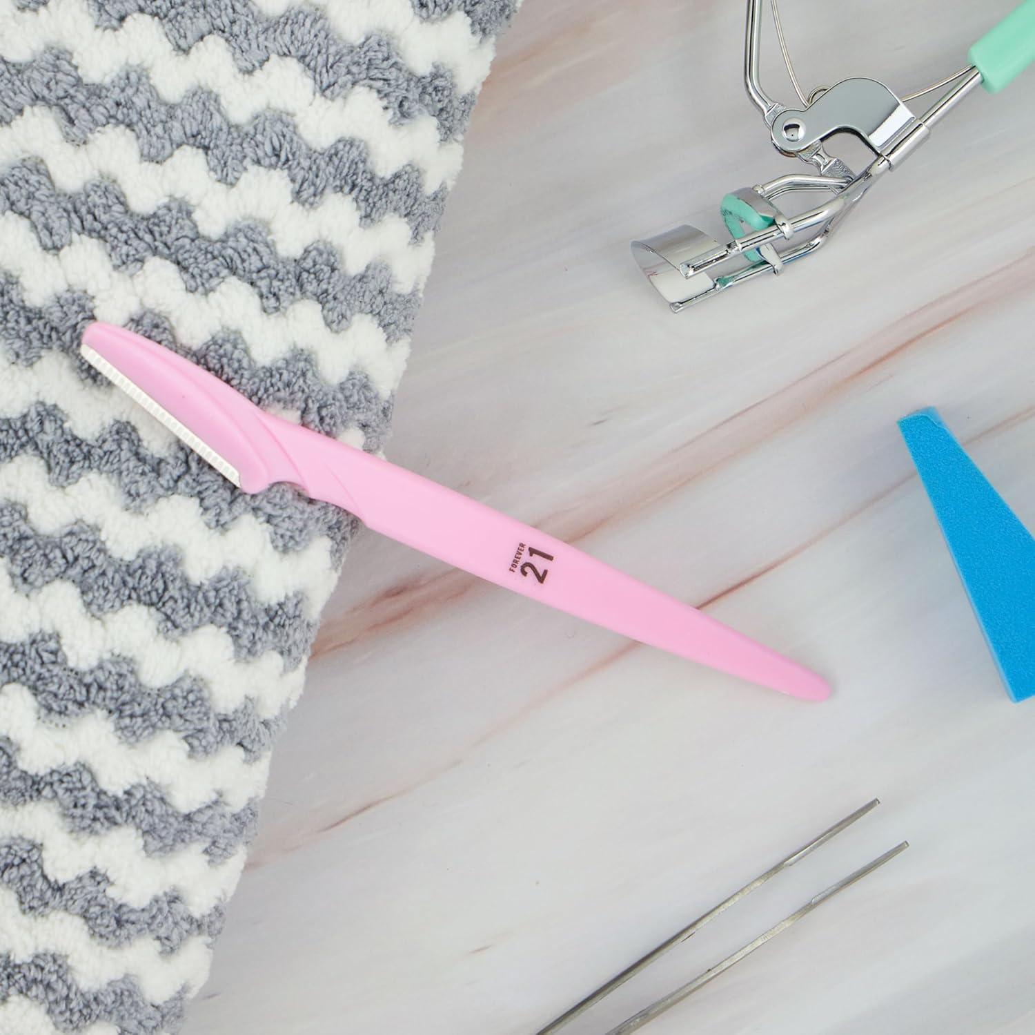 image:image6pc Eyebrow Razor Set Pink Disposable Razors for Eyebrow Maintenance Hair Removal Tool Face amp Eyebrow RazorPink