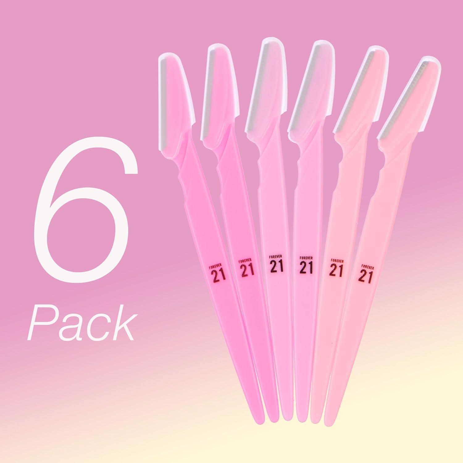 image:image6pc Eyebrow Razor Set Pink Disposable Razors for Eyebrow Maintenance Hair Removal Tool Face amp Eyebrow RazorPink