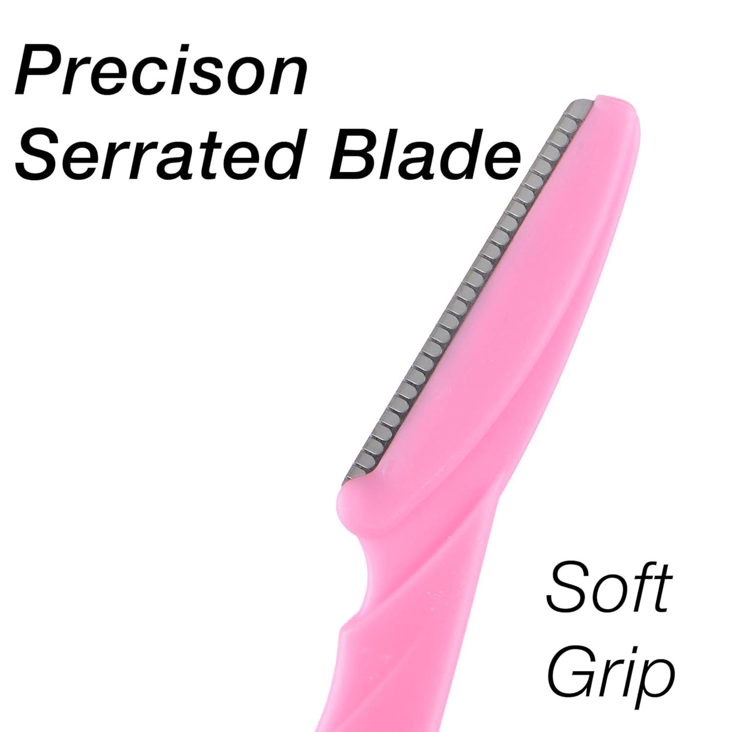 image:image6pc Eyebrow Razor Set Pink Disposable Razors for Eyebrow Maintenance Hair Removal Tool Face amp Eyebrow RazorPink