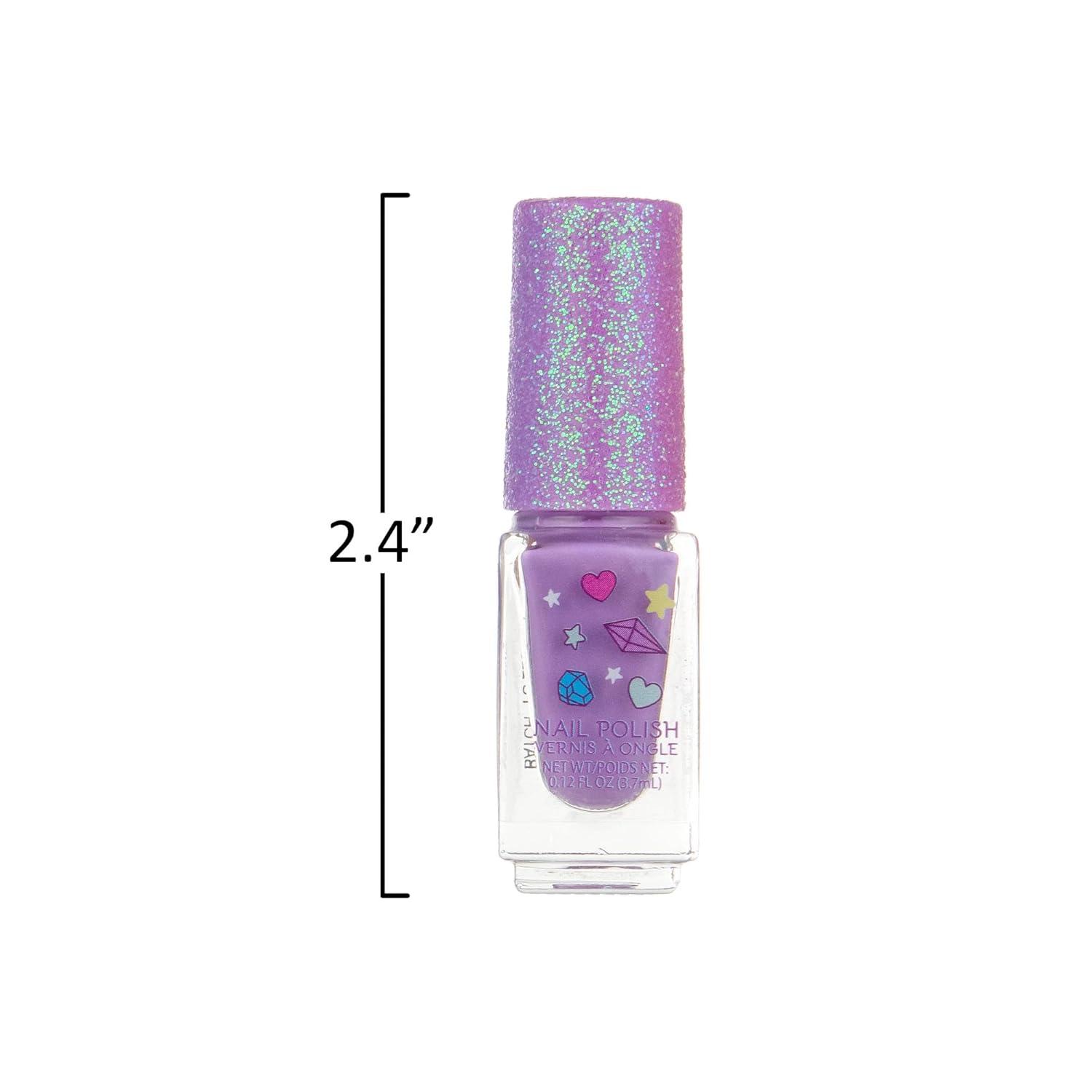 image:image7pc Unicorn Shimmer Nail Polish Set for Girls Glitter Cap NonToxic Quick Dry Manicure amp Pedicure Kit Vibrant Assorted Shades