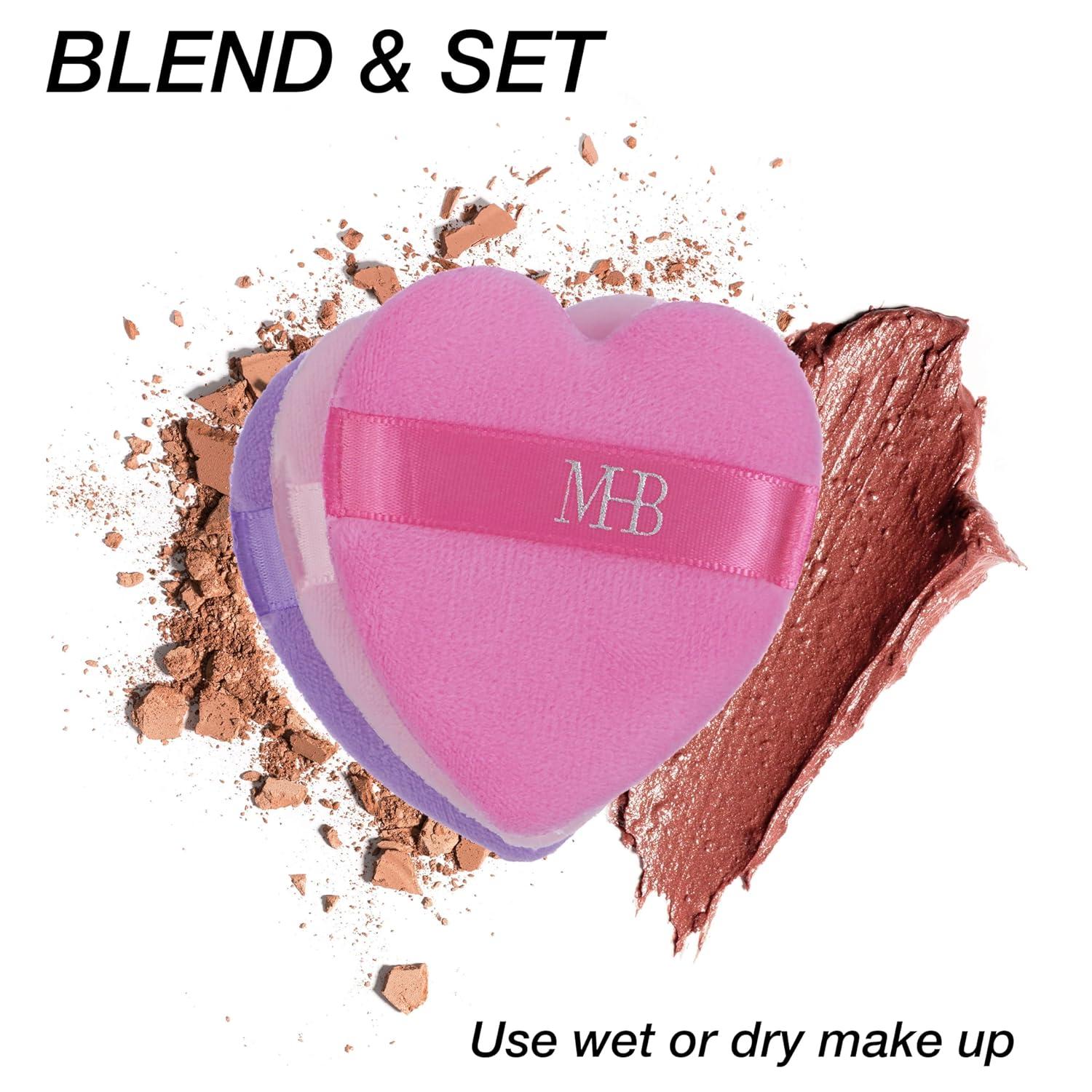image:image8pc Beauty Buffs Set Heart Shaped Beauty Blenders Collection Flawless Finish Makeup Sponges To Blend amp Set Cosmetic Beauty Puff Makeup Applicators Professional Beauty ToolsHeart