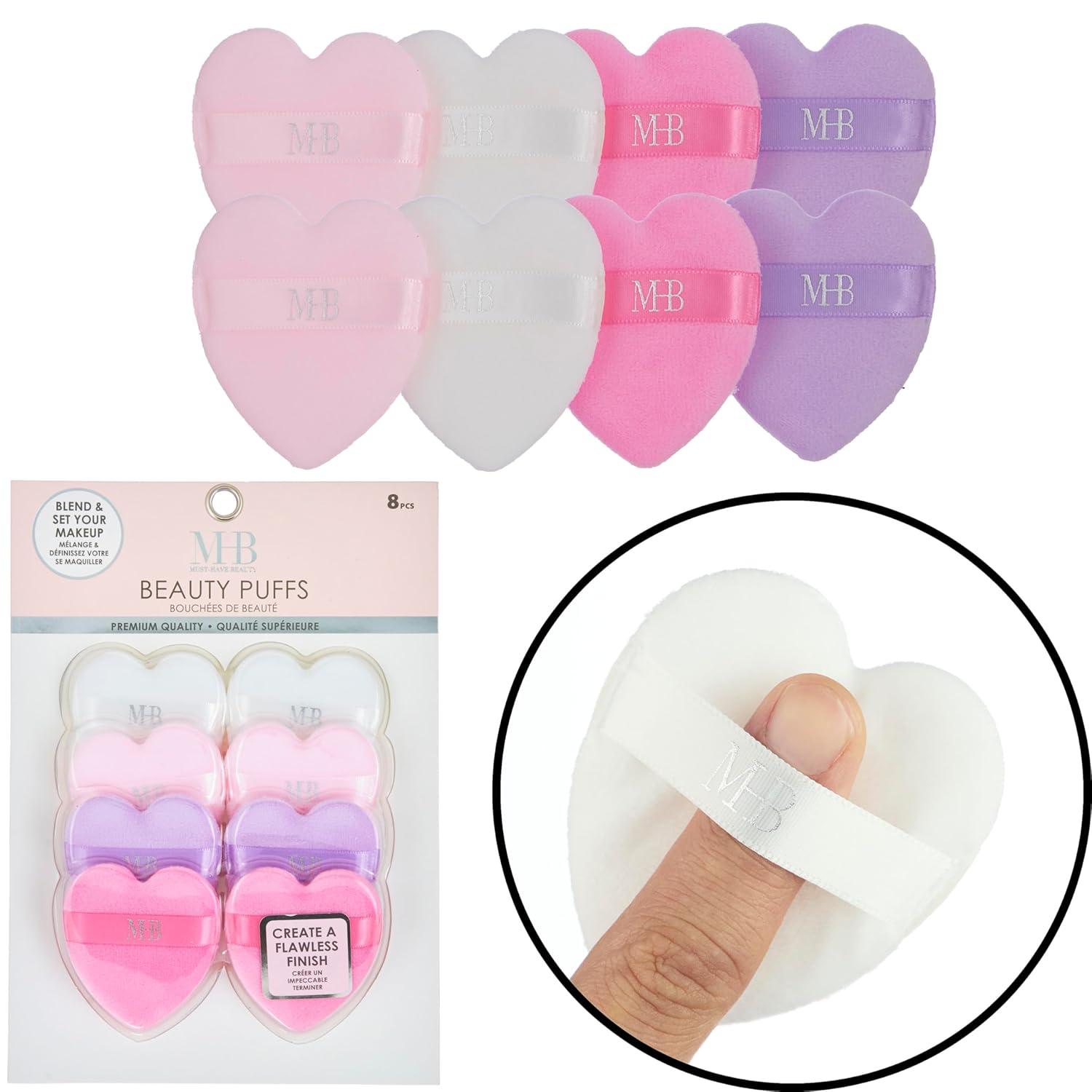 image:image8pc Beauty Buffs Set Heart Shaped Beauty Blenders Collection Flawless Finish Makeup Sponges To Blend amp Set Cosmetic Beauty Puff Makeup Applicators Professional Beauty ToolsHeart