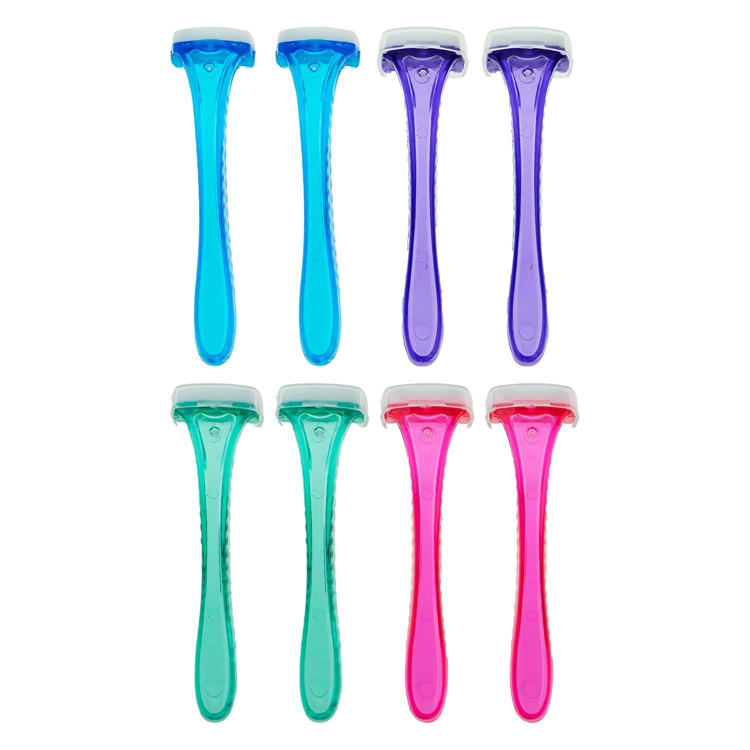 image:image8pc Bikini Razor Blades Value Pack Mini Bikini Razors with Protective Covers 35 Razors Convenient Travel Size Hair Removal Tool
