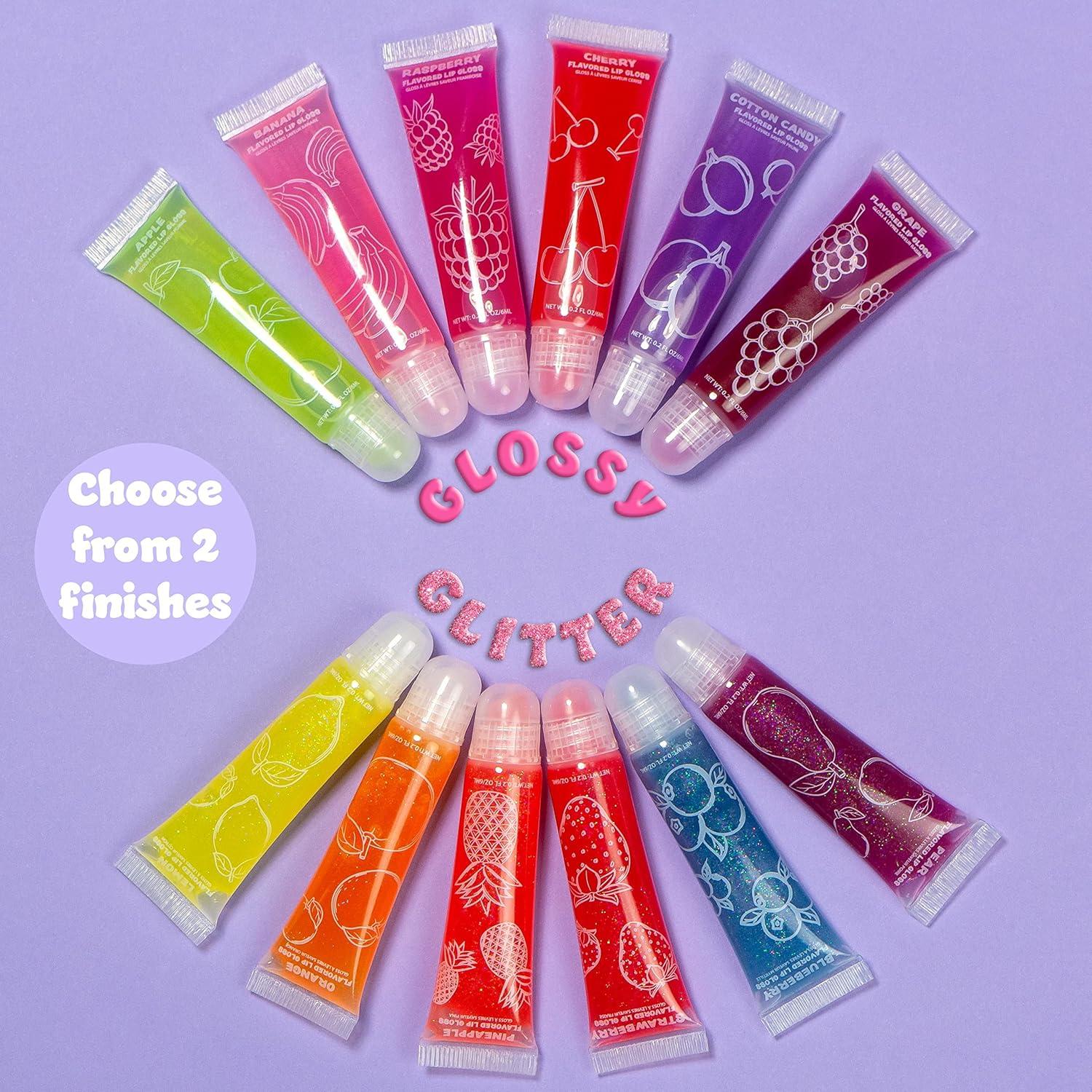 image:imageEXPRESSIONS 12Pack Flavored Lip Gloss Bulk Set NonToxic KidSafe Squeeze Tubes for Party Favors Goodie Bag Fillers amp Classroom Gifts02 Fl Oz Pack of 24