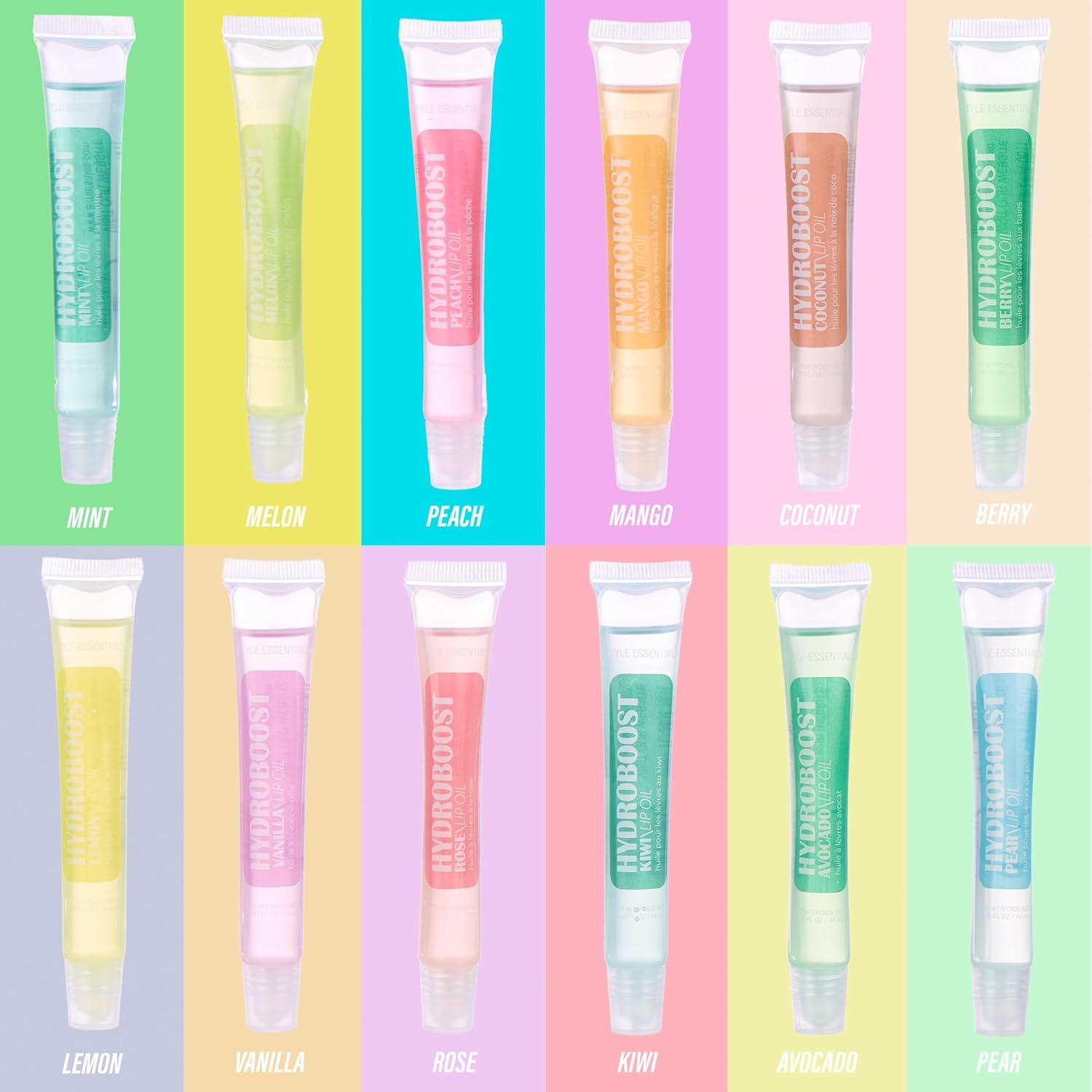 image:imageEXPRESSIONS 12pc Lip Oil Set Flavored Lip Oils Value Pack Hydrating Lip Oils wSqueeze Tube Application Moisturizing Lip Oil Collection for Everyday Lip Care and Lip Repair FRUITSHYDROBOOST