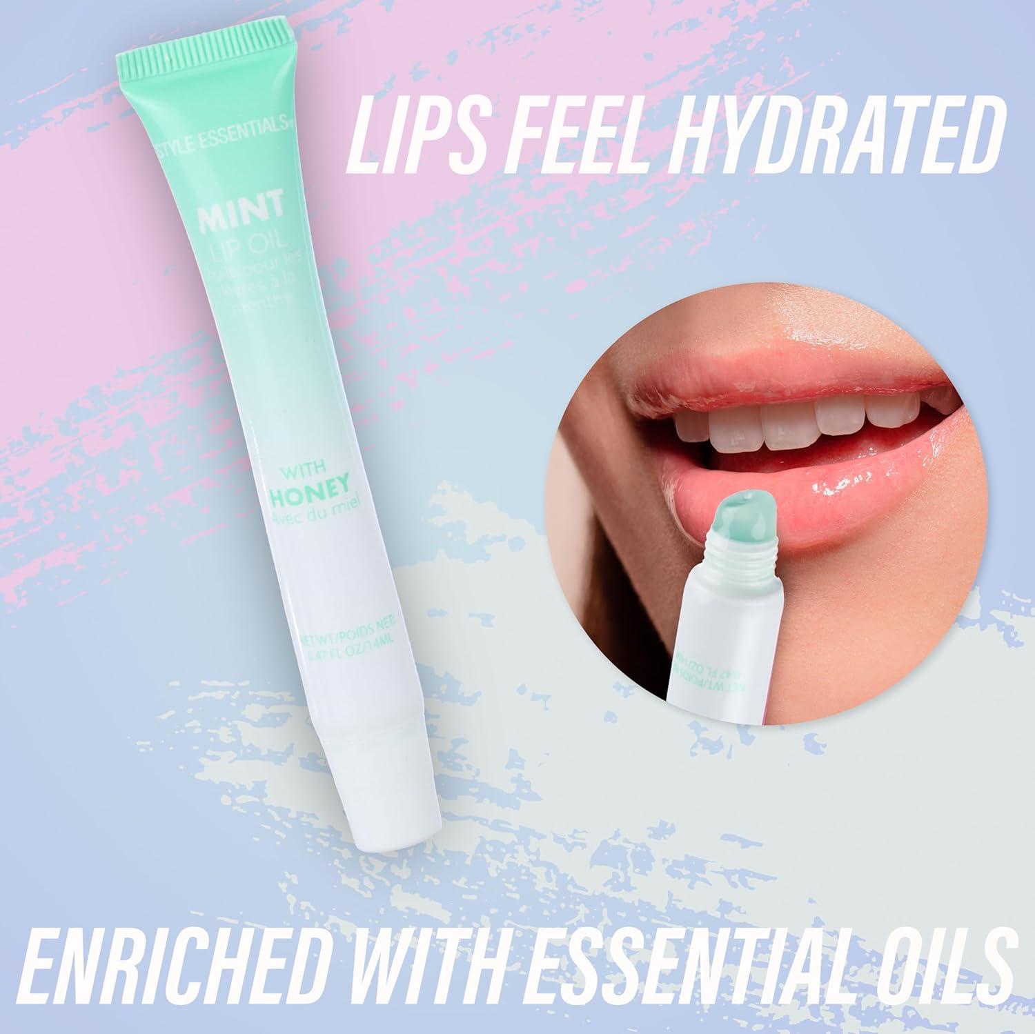 image:imageEXPRESSIONS 12pc Lip Oil Set Flavored Lip Oils Value Pack Hydrating Lip Oils wSqueeze Tube Application Moisturizing Lip Oil Collection for Everyday Lip Care and Lip Repair FRUITSFRUITS
