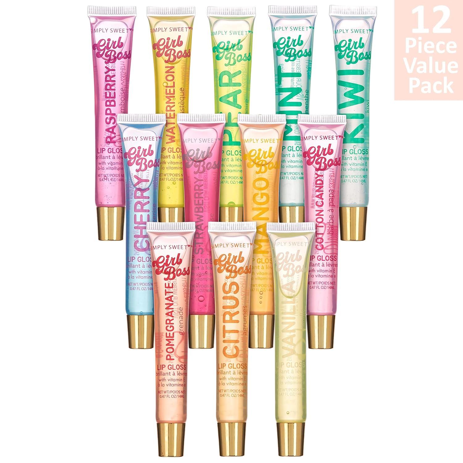 image:imageEXPRESSIONS 12pc Lip Oil Set Flavored Lip Oils Value Pack Hydrating Lip Oils wSqueeze Tube Application Moisturizing Lip Oil Collection for Everyday Lip Care and Lip Repair FRUITSVitamin E