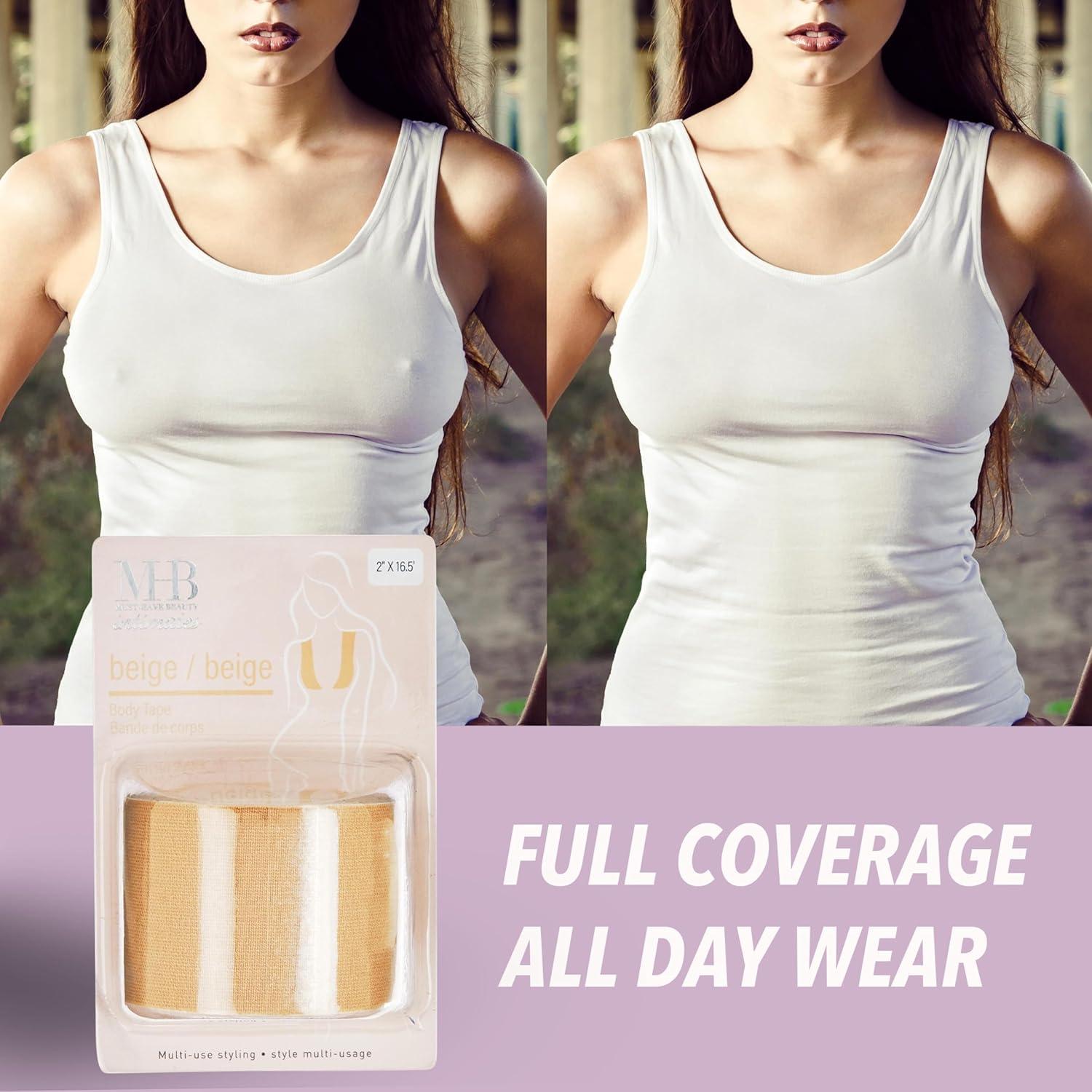 image:imageEXPRESSIONS 1pk Body Tape Comfortable Body Tape For Skin Face Lift Tape Body Tape For Breast amp Boobtape For Breast LiftBeige