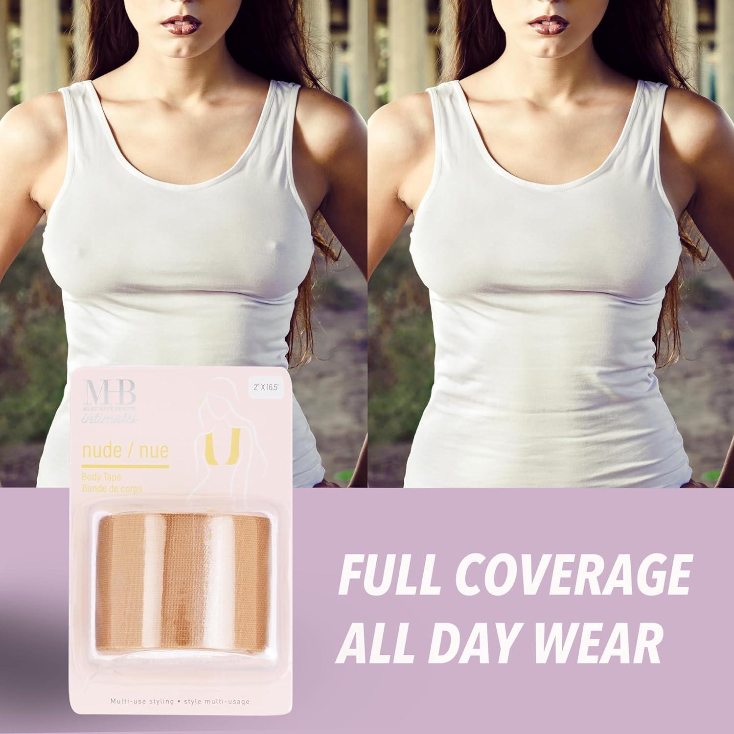 image:imageEXPRESSIONS 1pk Body Tape Comfortable Body Tape For Skin Face Lift Tape Body Tape For Breast amp Boobtape For Breast LiftNude