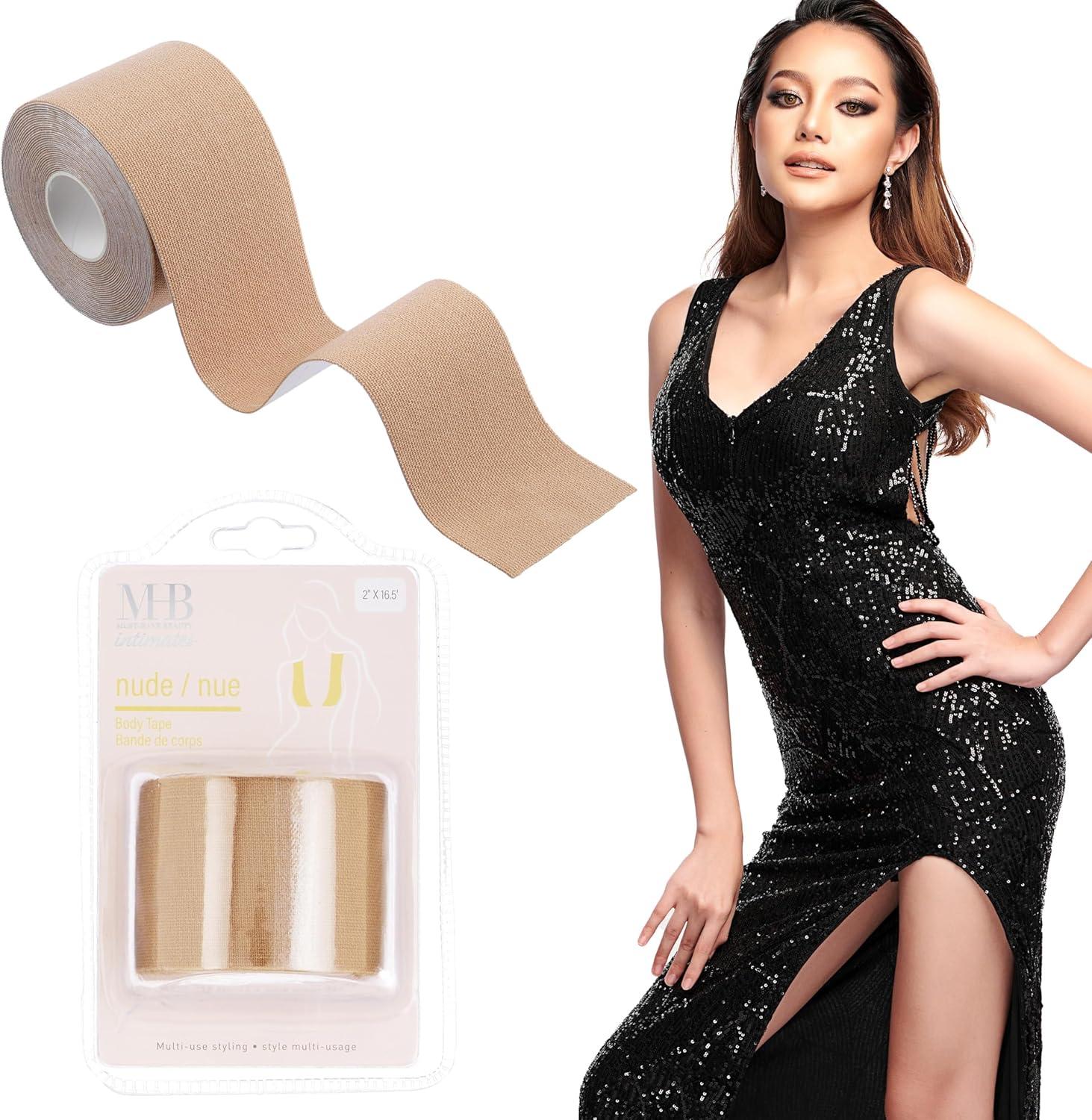 image:imageEXPRESSIONS 1pk Body Tape Comfortable Body Tape For Skin Face Lift Tape Body Tape For Breast amp Boobtape For Breast LiftNude