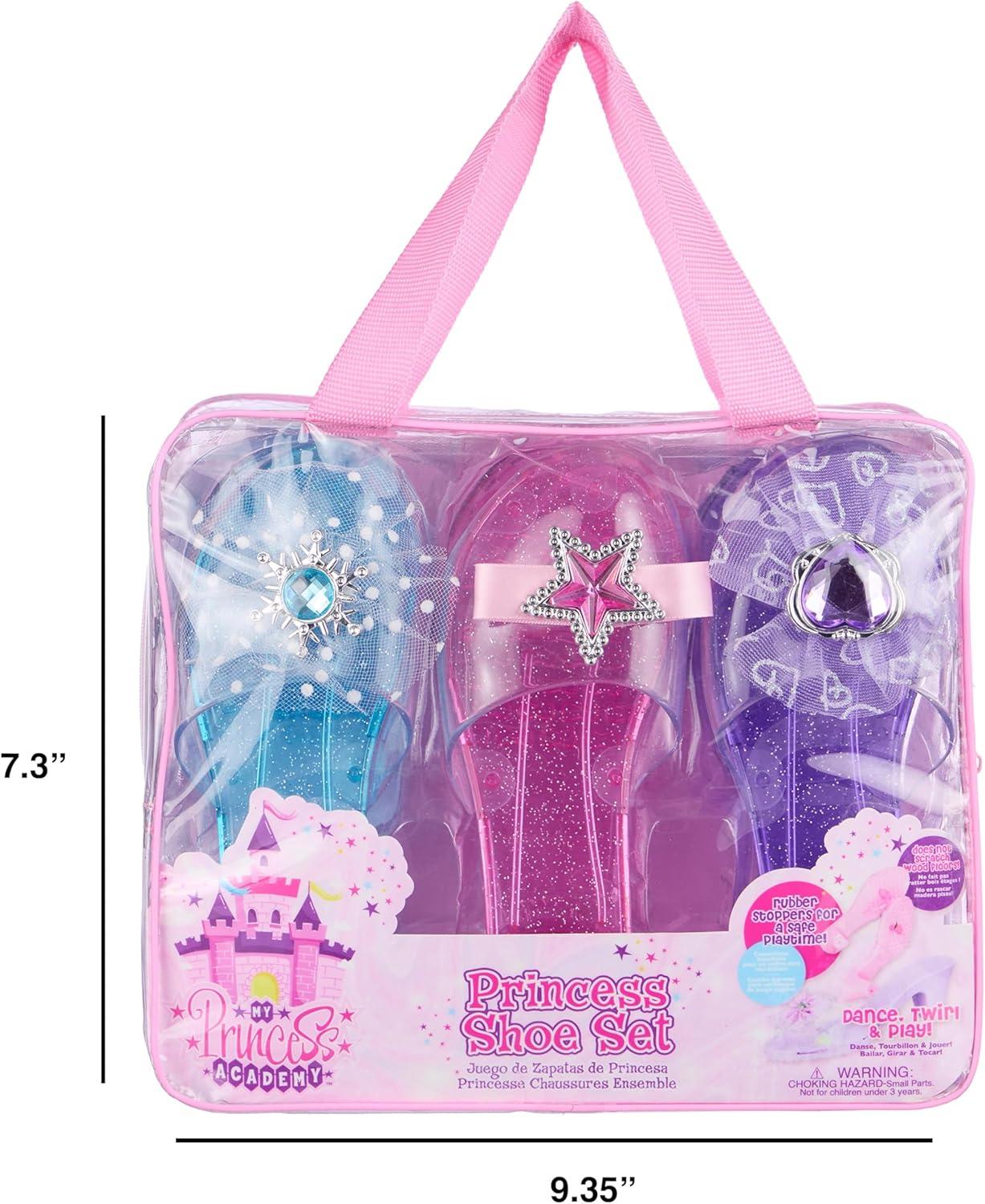 image:imageEXPRESSIONS 3Pack Princess Shoes SetClosed Toe Glitter