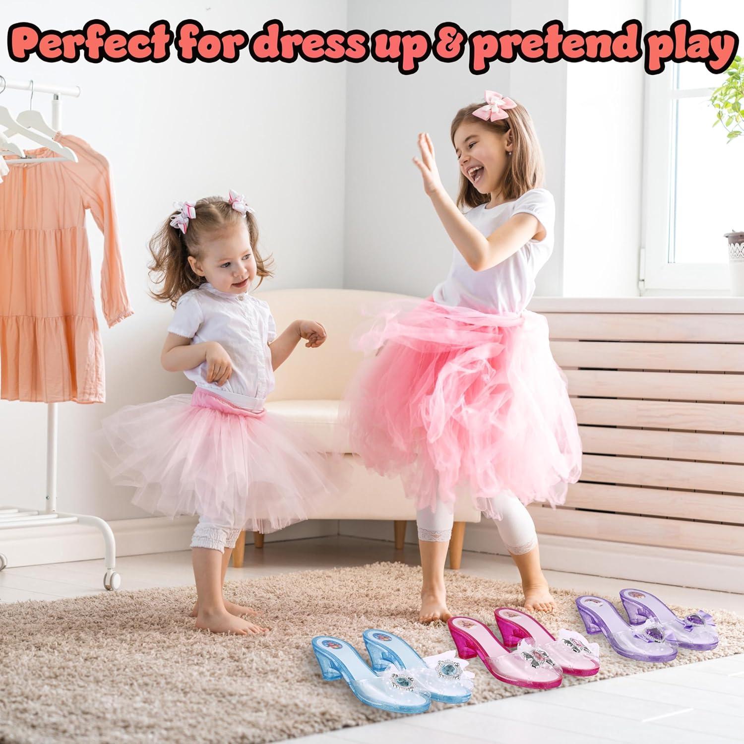 image:imageEXPRESSIONS 3Pack Princess Shoes SetClosed Toe Glitter