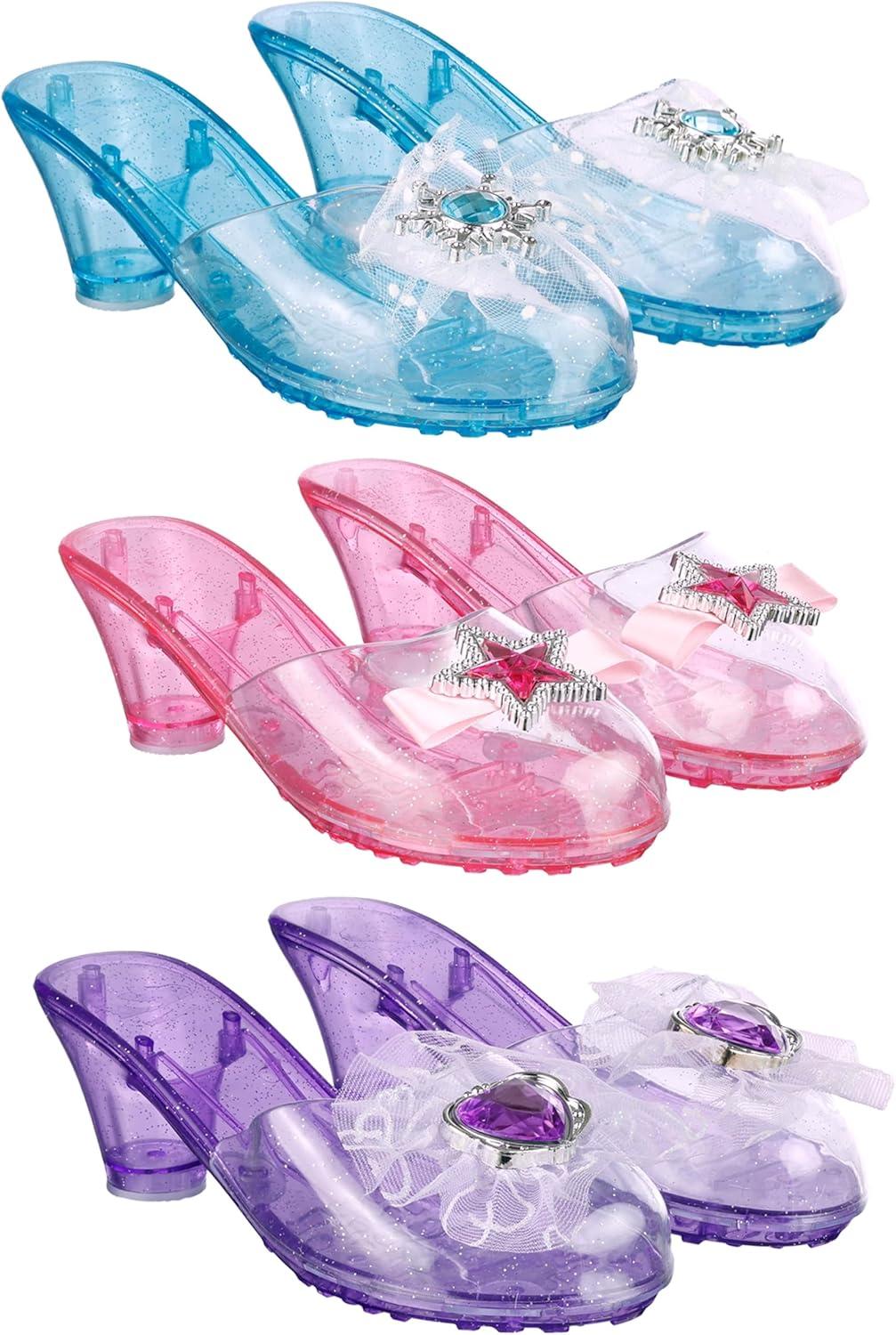 image:imageEXPRESSIONS 3Pack Princess Shoes SetClosed Toe Glitter