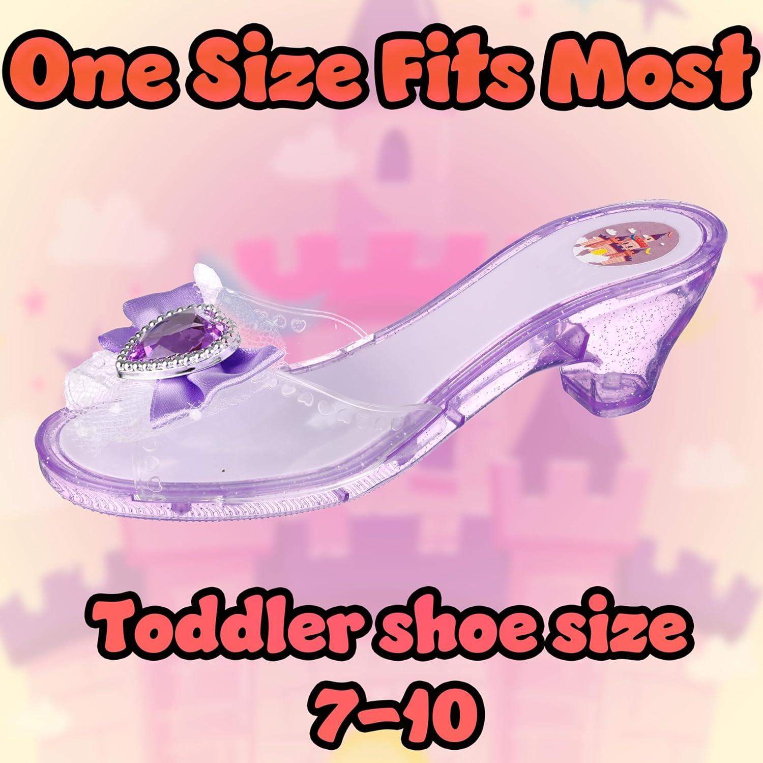 image:imageEXPRESSIONS 3Pack Princess Shoes SetOpaque Sole With Glitter Side
