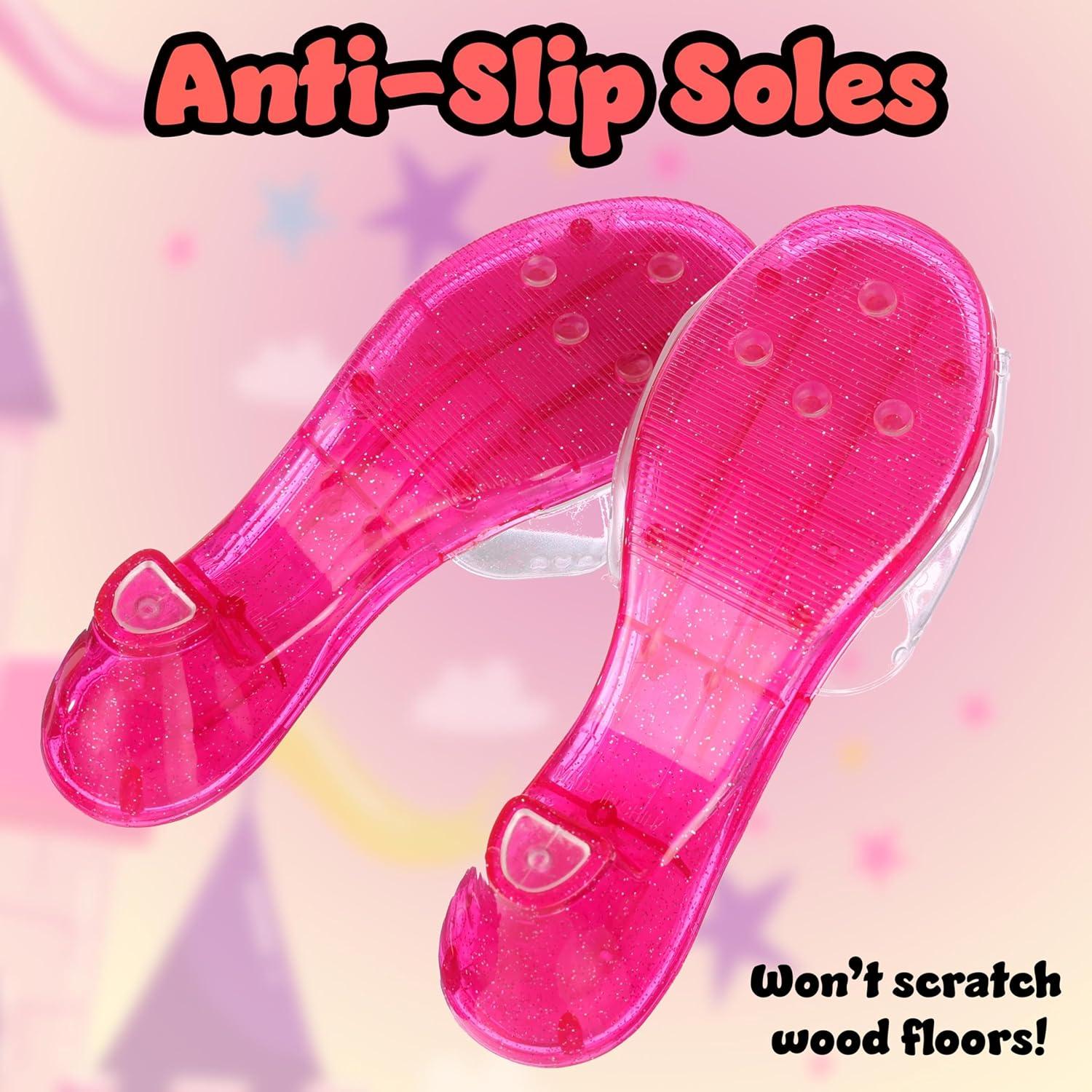 image:imageEXPRESSIONS 3Pack Princess Shoes SetOpaque Sole With Glitter Side