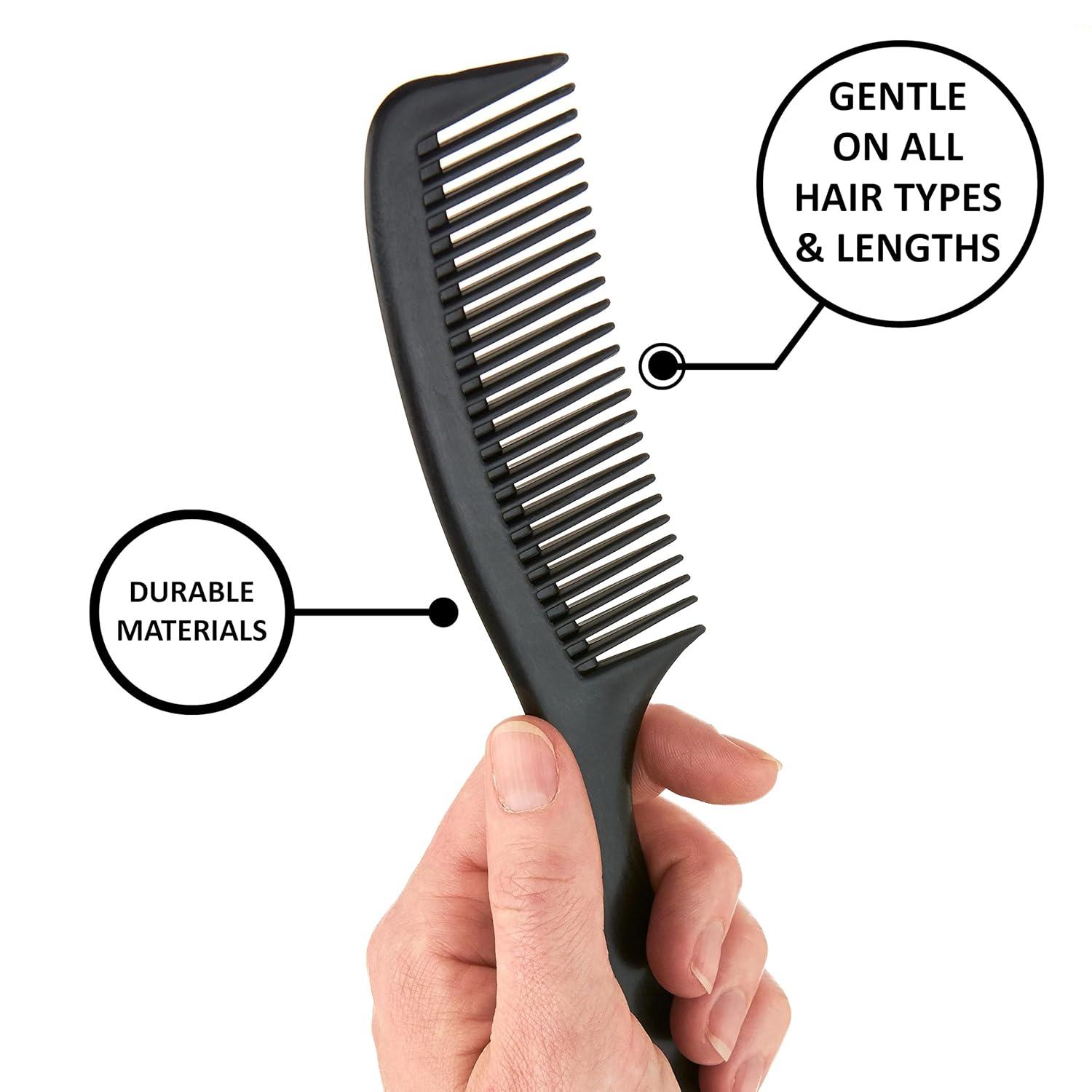 image:imageExpressions 12pc Styling Combs Hair Comb Set for All Hair Types Professional Barber Supplies Durable Material Gentle on Hair