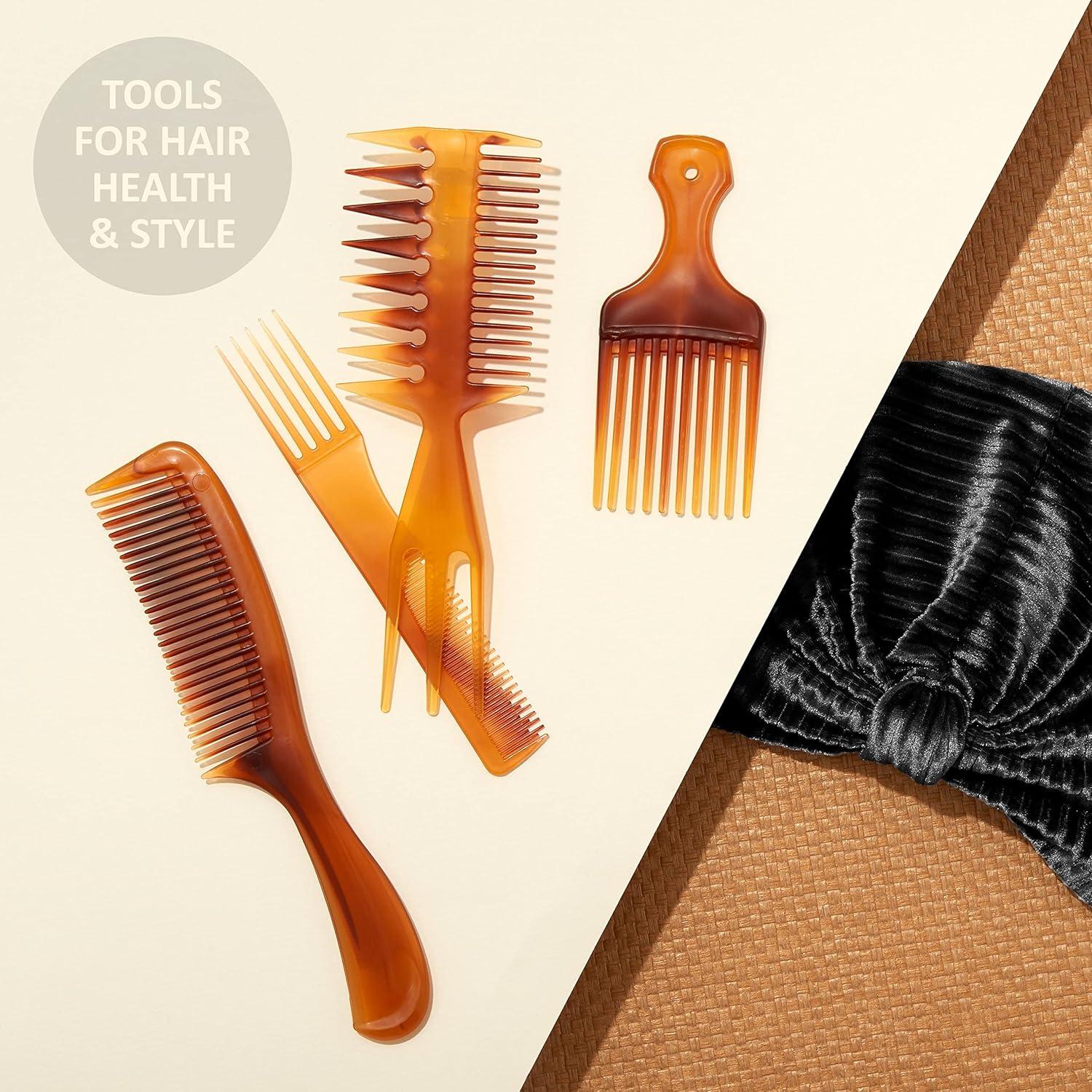 image:imageExpressions 12pc Styling Combs Hair Comb Set for All Hair Types Professional Barber Supplies Durable Material Gentle on Hair