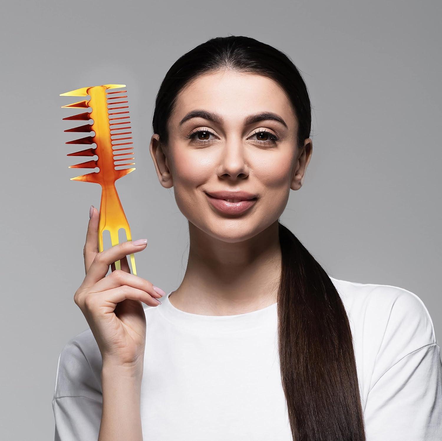 image:imageExpressions 12pc Styling Combs Hair Comb Set for All Hair Types Professional Barber Supplies Durable Material Gentle on Hair