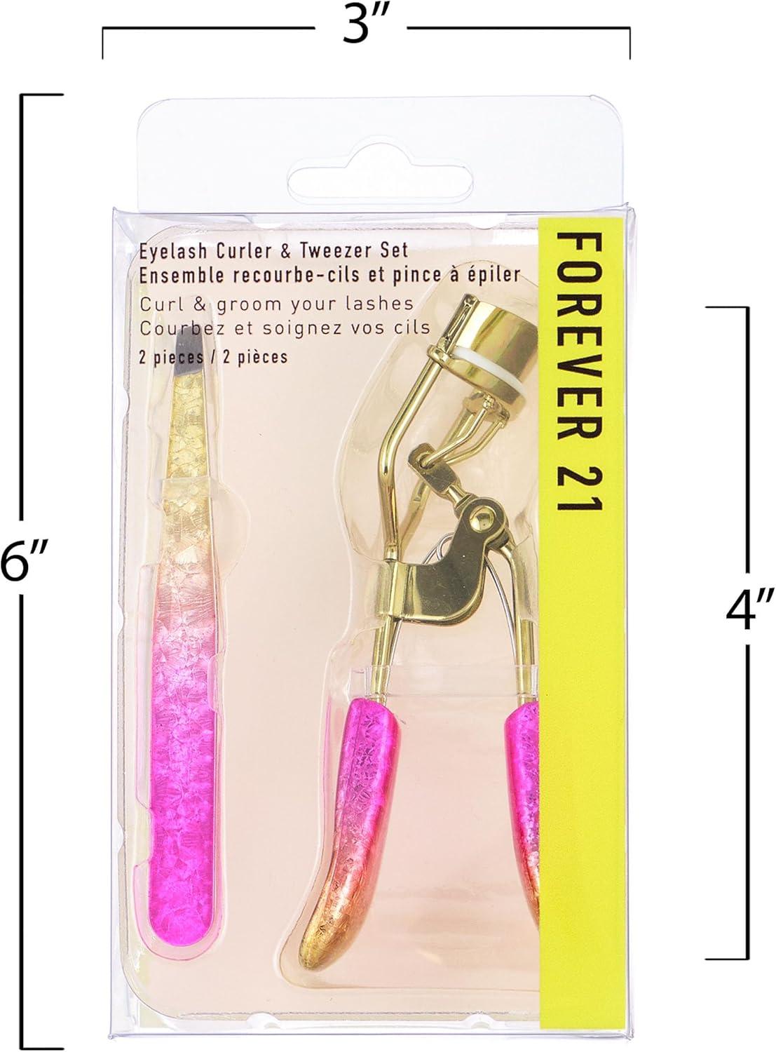 image:imageEyelash Curler amp Tweezer Set 2pc Lash Kit wPrecision Lash Curler amp Lash Tweezers for Eyelash Strips False Eyelash Applicator Tool Kit