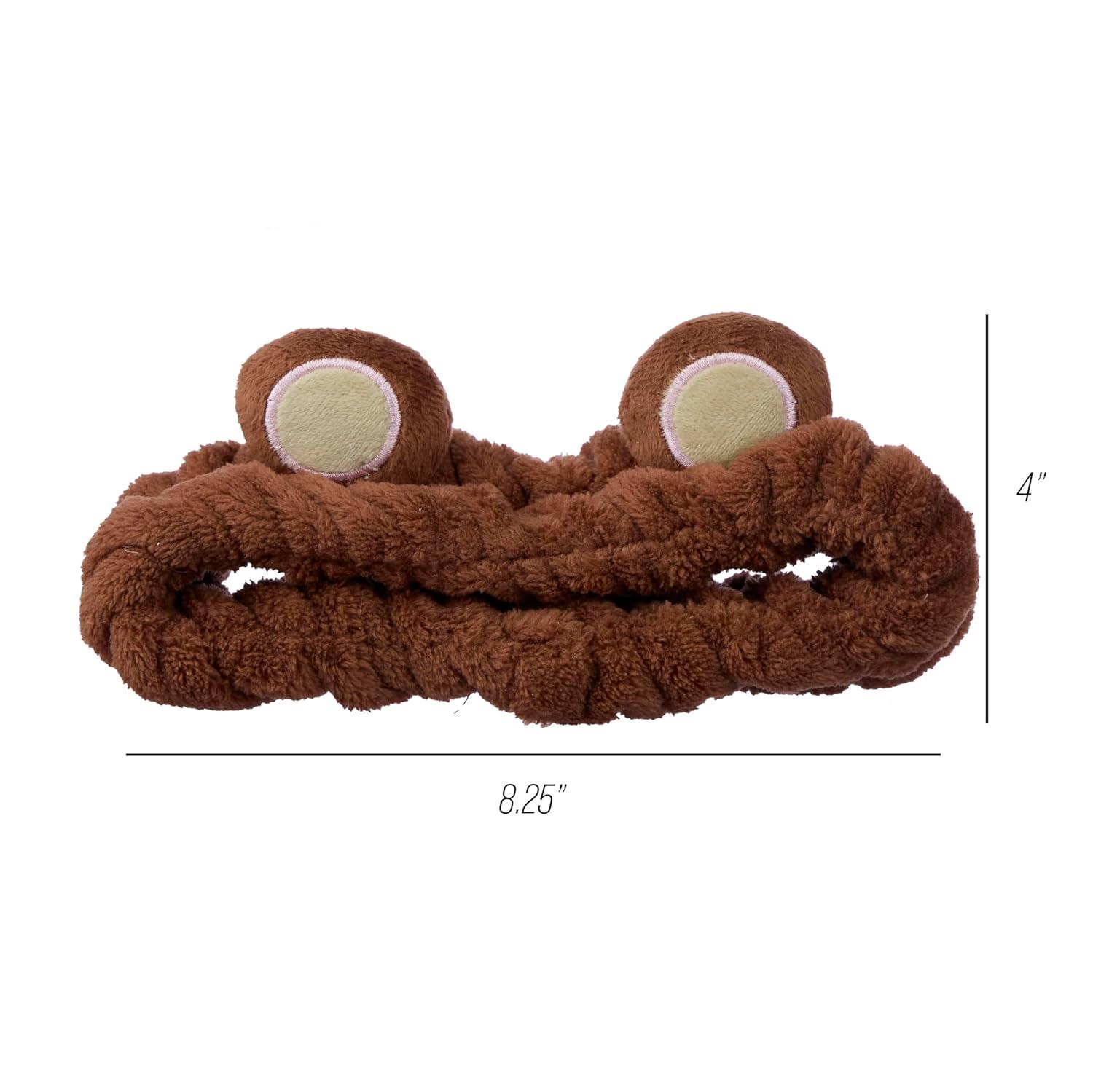 image:imageForever 21 Plush Headwrap Brown Bear Plush Spa Headband Kawaii Headband for Washing Face Spa Essentials amp Self Care Accessories