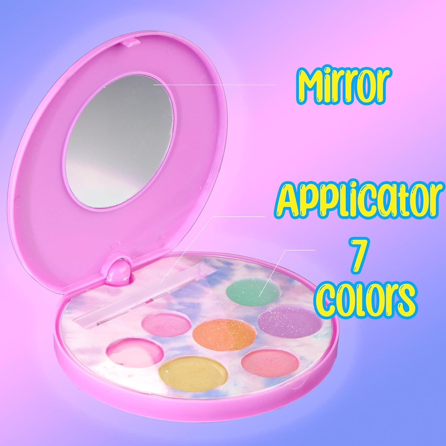 image:imageGirl Glitter Lip Balm Compact Fruit Flavored Gloss Safe NonToxic Set Girls Gift Kids Makeup Favor Travel Size Cosmetic Assortment