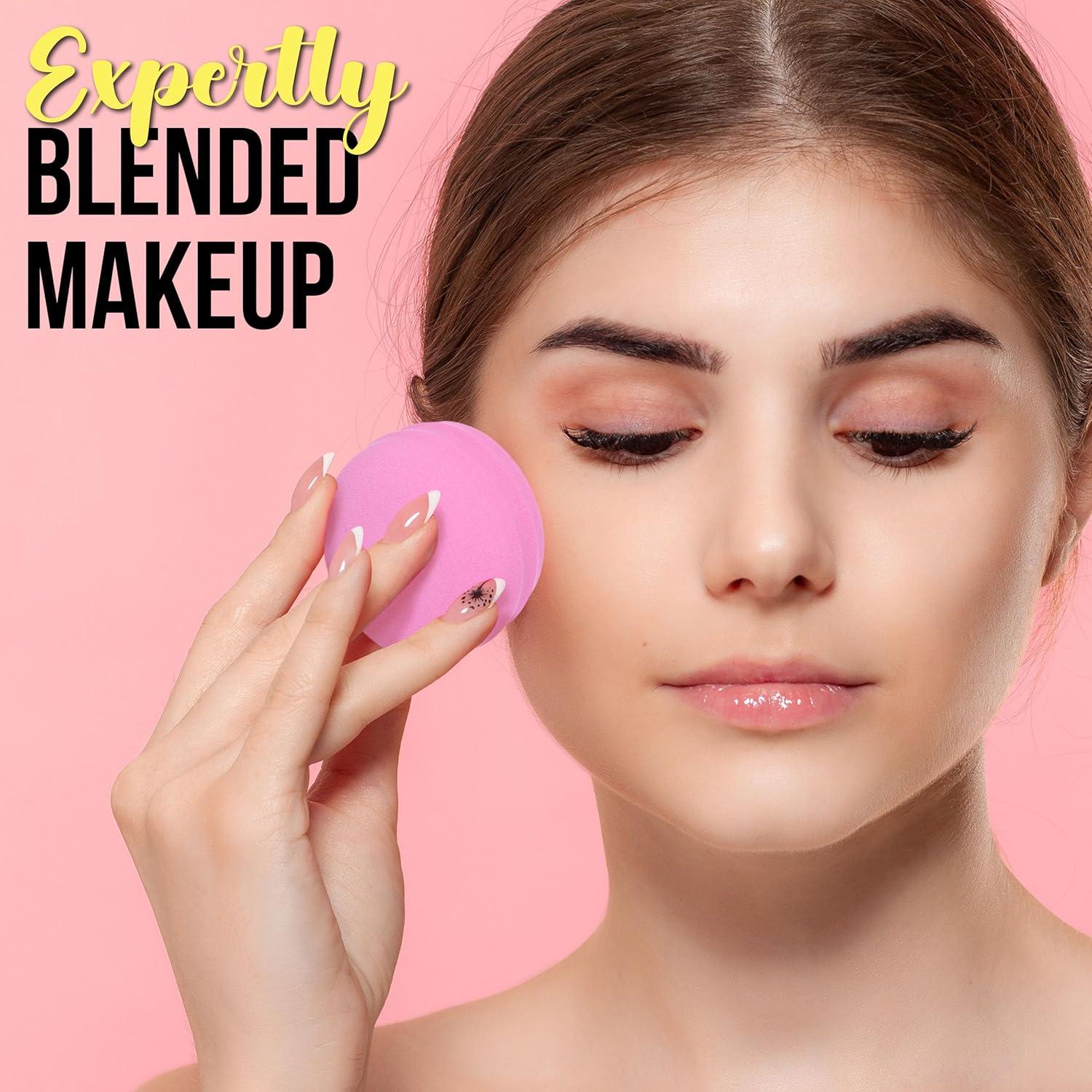 image:imageMacaroon Beauty Sponge Set 8pc Makeup Applicators For Blending amp Mattifying Pink Macaron Beauty Blender Makeup Sponge Collection