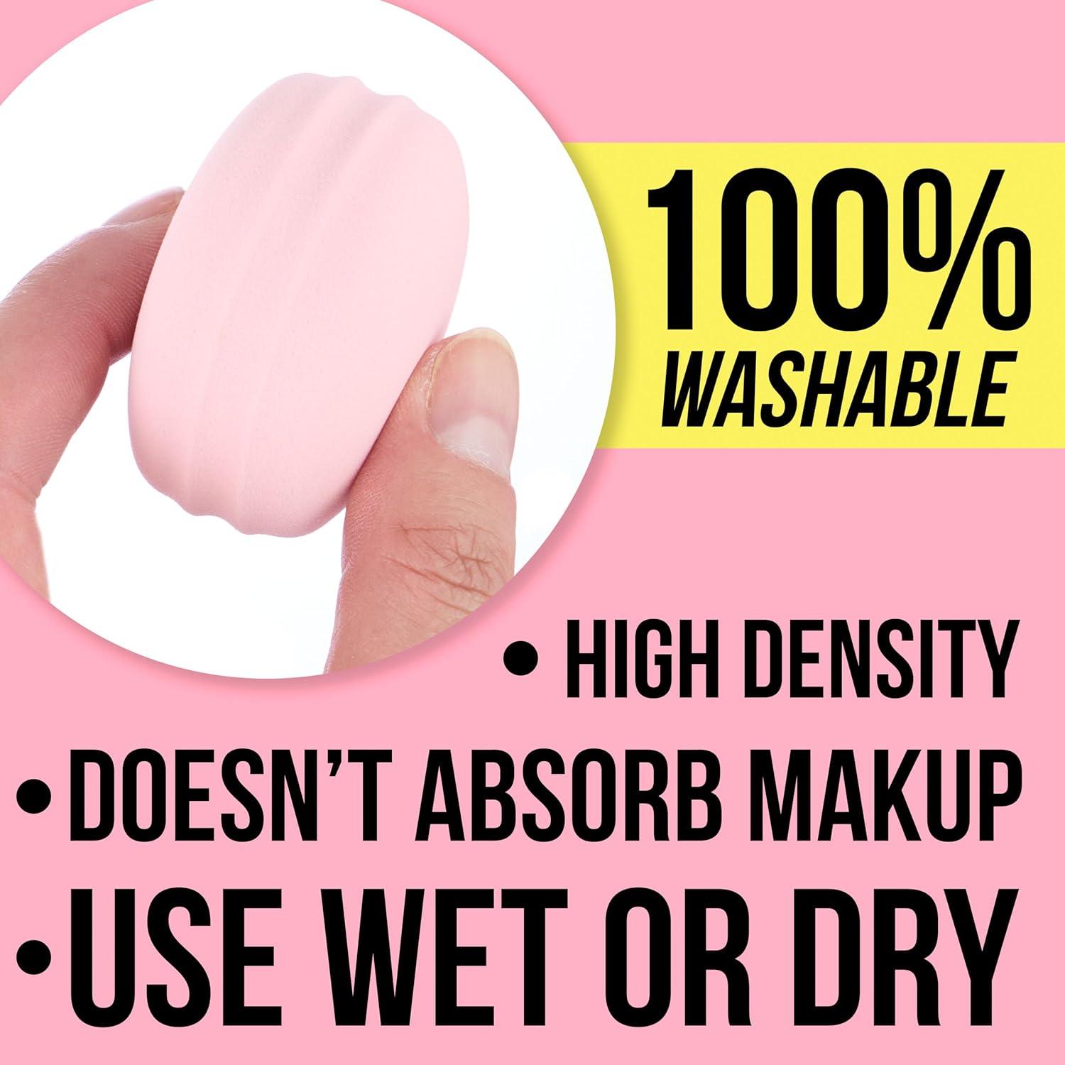 image:imageMacaroon Beauty Sponge Set 8pc Makeup Applicators For Blending amp Mattifying Pink Macaron Beauty Blender Makeup Sponge Collection
