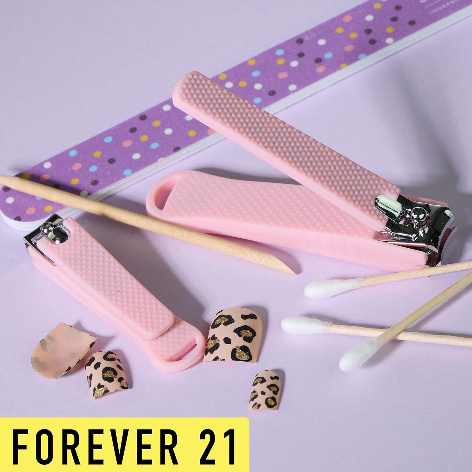 image:imageNail Clippers Set 2pc Pink Glitter Nail Clipper Value Pack Big amp Small Precision Nail Clippers Pack Essential Manicure amp Pedicure ToolsPink