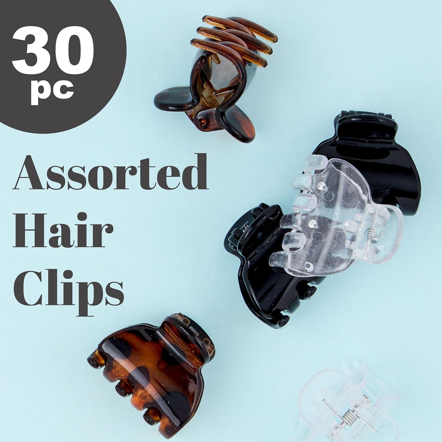 image:imageSmall Claw Clips Value Pack Of Durable Hair Clips Small Hair Clips for All Hair Types Professional Quality Hair Accessories Styling Sectioning for Women 30Brown