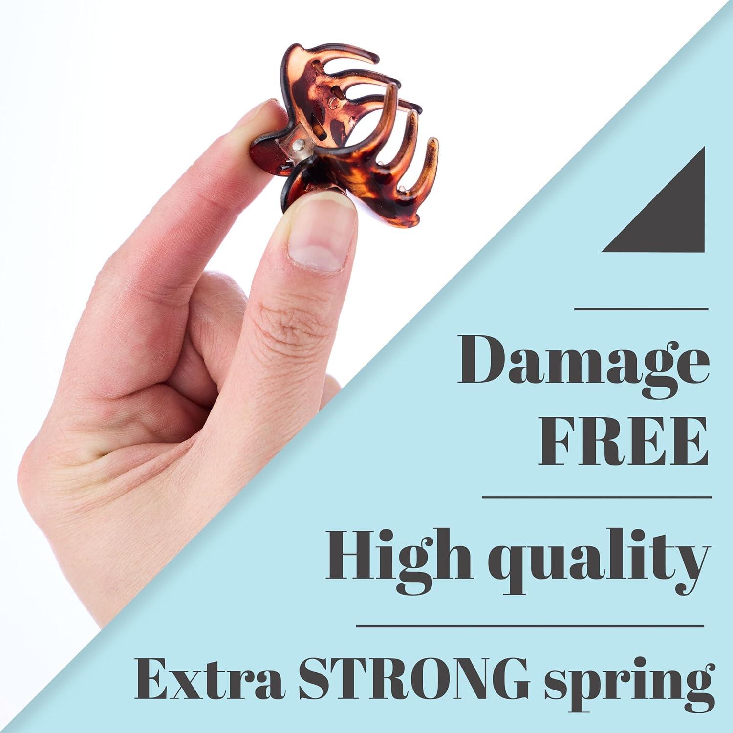 image:imageSmall Claw Clips Value Pack Of Durable Hair Clips Small Hair Clips for All Hair Types Professional Quality Hair Accessories Styling Sectioning for Women 30Brown