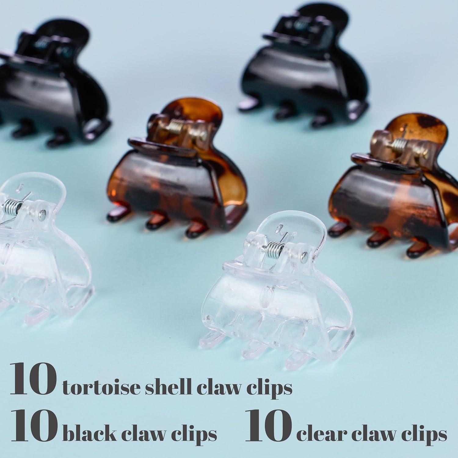 image:imageSmall Claw Clips Value Pack Of Durable Hair Clips Small Hair Clips for All Hair Types Professional Quality Hair Accessories Styling Sectioning for Women 30Brown