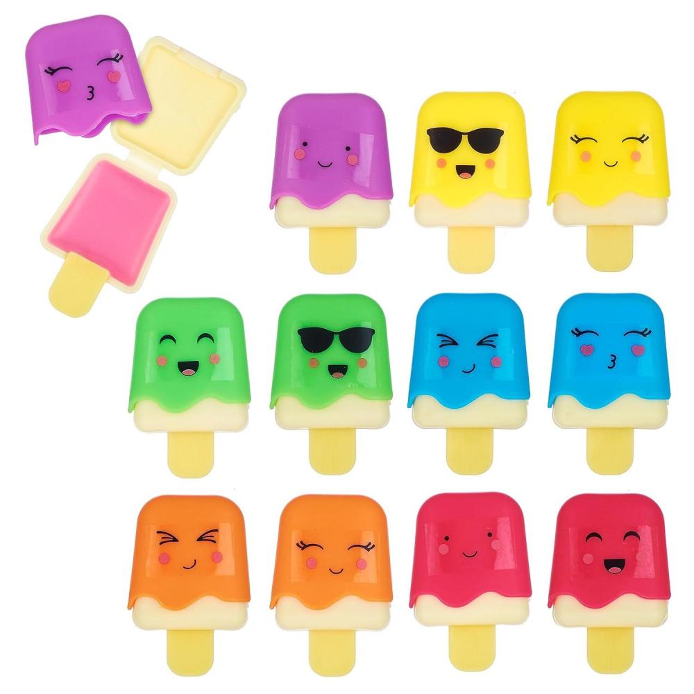 image:image12pc Pucker Pop Novelty Lip Gloss Set Girls Cosmetics Mini Popsicle Lip Gloss Collection Lip Gloss for Kids Safe Non Toxic Kids Makeup Set
