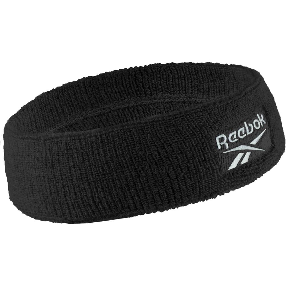 image:image1pc Unisex 225in Wide Workout Headband wStay Dry Technology Terry Cloth Band MoistureWicking Fabric Quality Gym Hair Accessories for Active ComfortReebokBlack