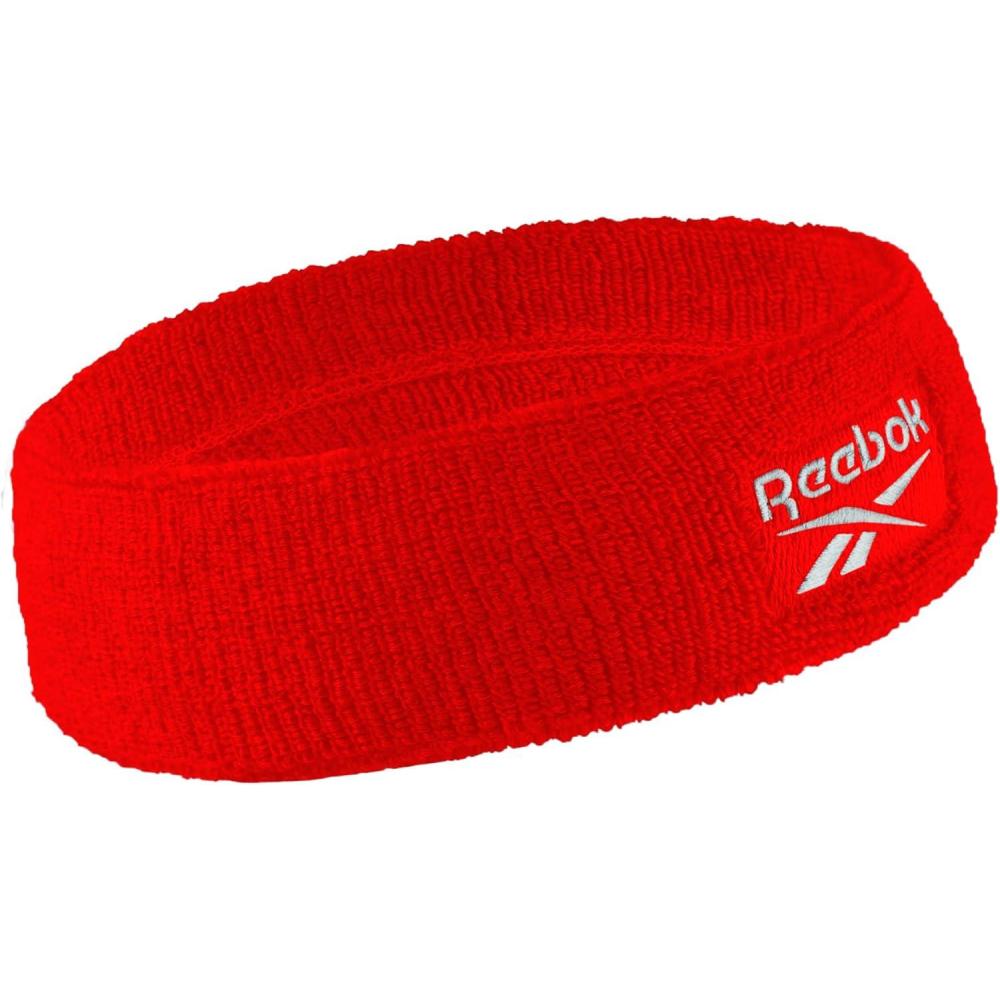 image:image1pc Unisex 225in Wide Workout Headband wStay Dry Technology Terry Cloth Band MoistureWicking Fabric Quality Gym Hair Accessories for Active ComfortReebokRed