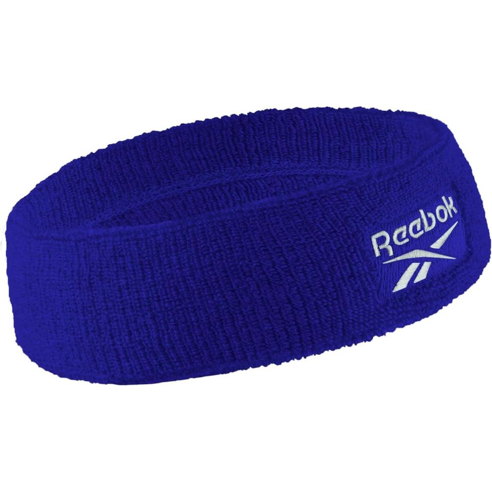 image:image1pc Unisex 225in Wide Workout Headband wStay Dry Technology Terry Cloth Band MoistureWicking Fabric Quality Gym Hair Accessories for Active ComfortReebokBlue