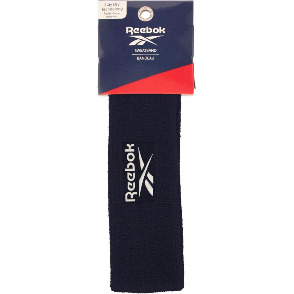 image:image1pc Unisex Athletic Sweatband 225in Thick Workout Headband wStay Dry Technology MoistureWicking FabricQuality Gym Hair Accessories for Active ComfortReebokblack