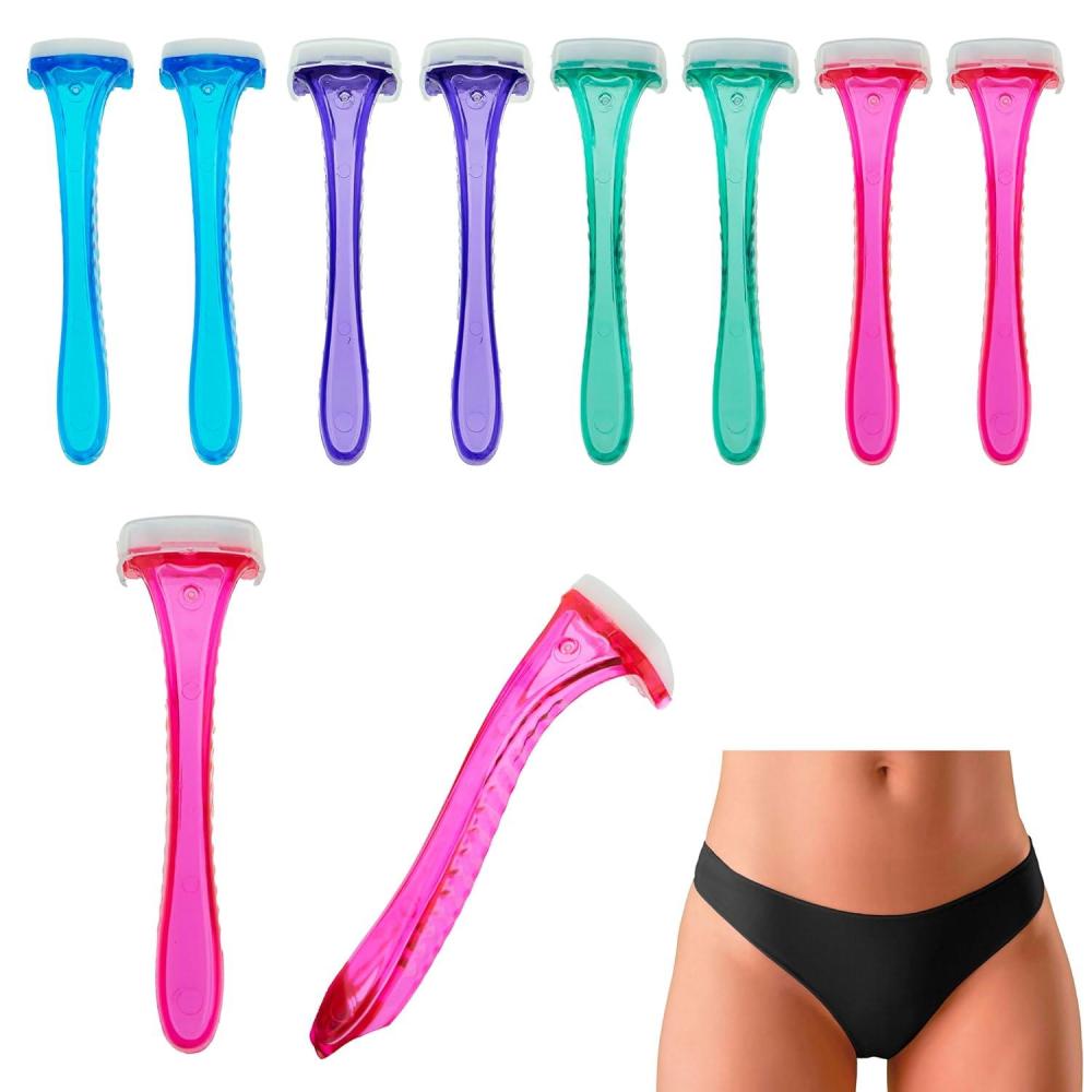 image:image8pc Bikini Razor Blades Value Pack Mini Bikini Razors with Protective Covers 35 Razors Convenient Travel Size Hair Removal Tool