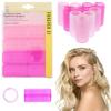 image:image10pc Gentle Grip Hair Roller Set for SalonStyle Voluminous Curls at Home PINKPink