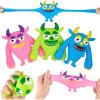 image:image3pc Monster Squishy Fidget Toys  Stretch Squeeze amp Squish Stress Relief Toys Action Figures for Boys Valentines amp Easter Gifts for Kids