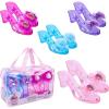 image:image4Pack Premium Princess Shoes Set  175 Heel Slip On Princess Dress Up Shoes for Little Girls Durable Pairs of SlipOn Sandal Heels for Kids  Fits Toddler Size 710 Multi