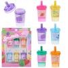 image:image6pc Smoothie Lip Balm Set  FruitScented Lip Glosses in Adorable SmoothieShaped Containers